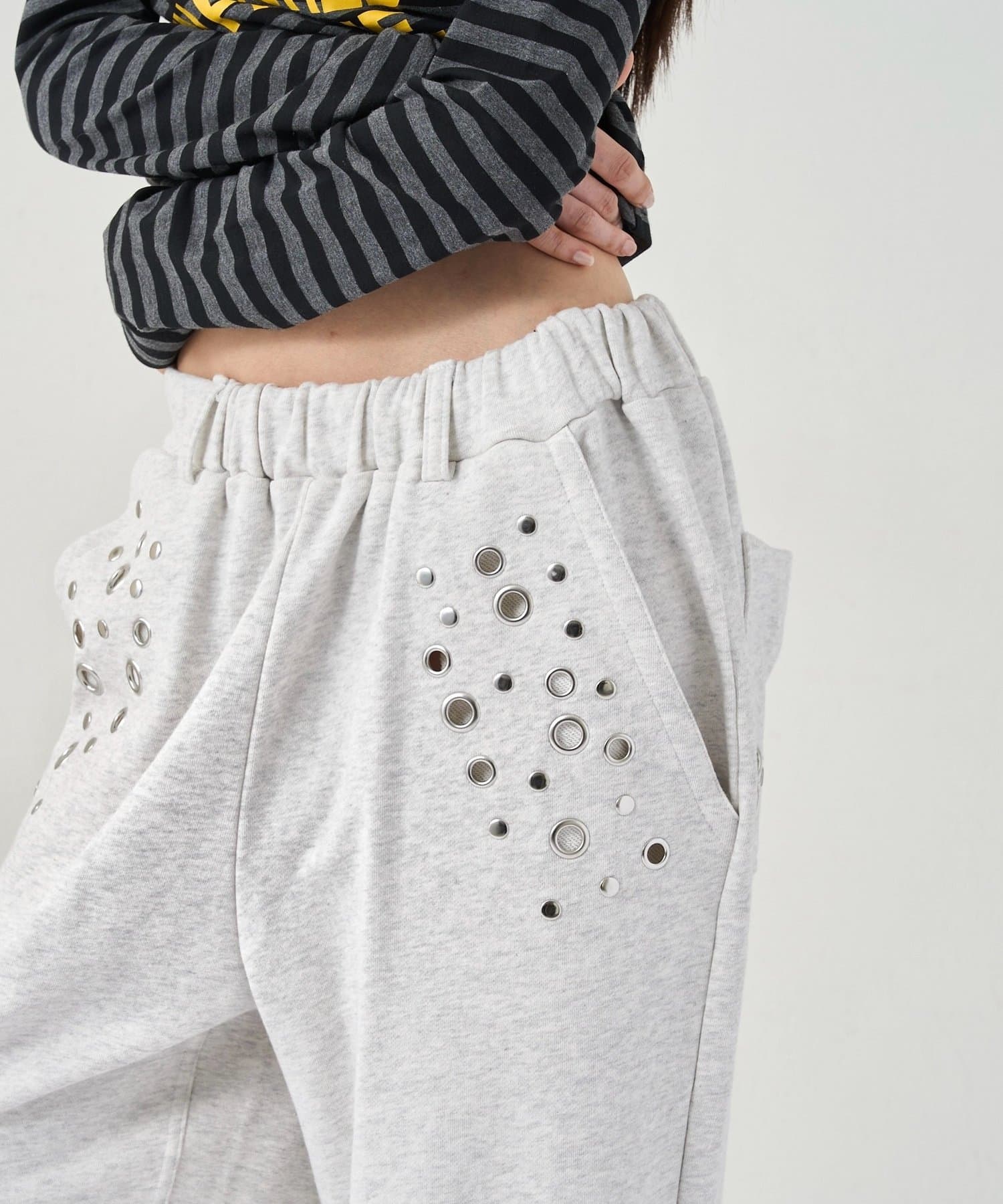 WHO’S WHO gallery(フーズフーギャラリー) EYELET SWEAT PANT/アイレットスウェットパンツ