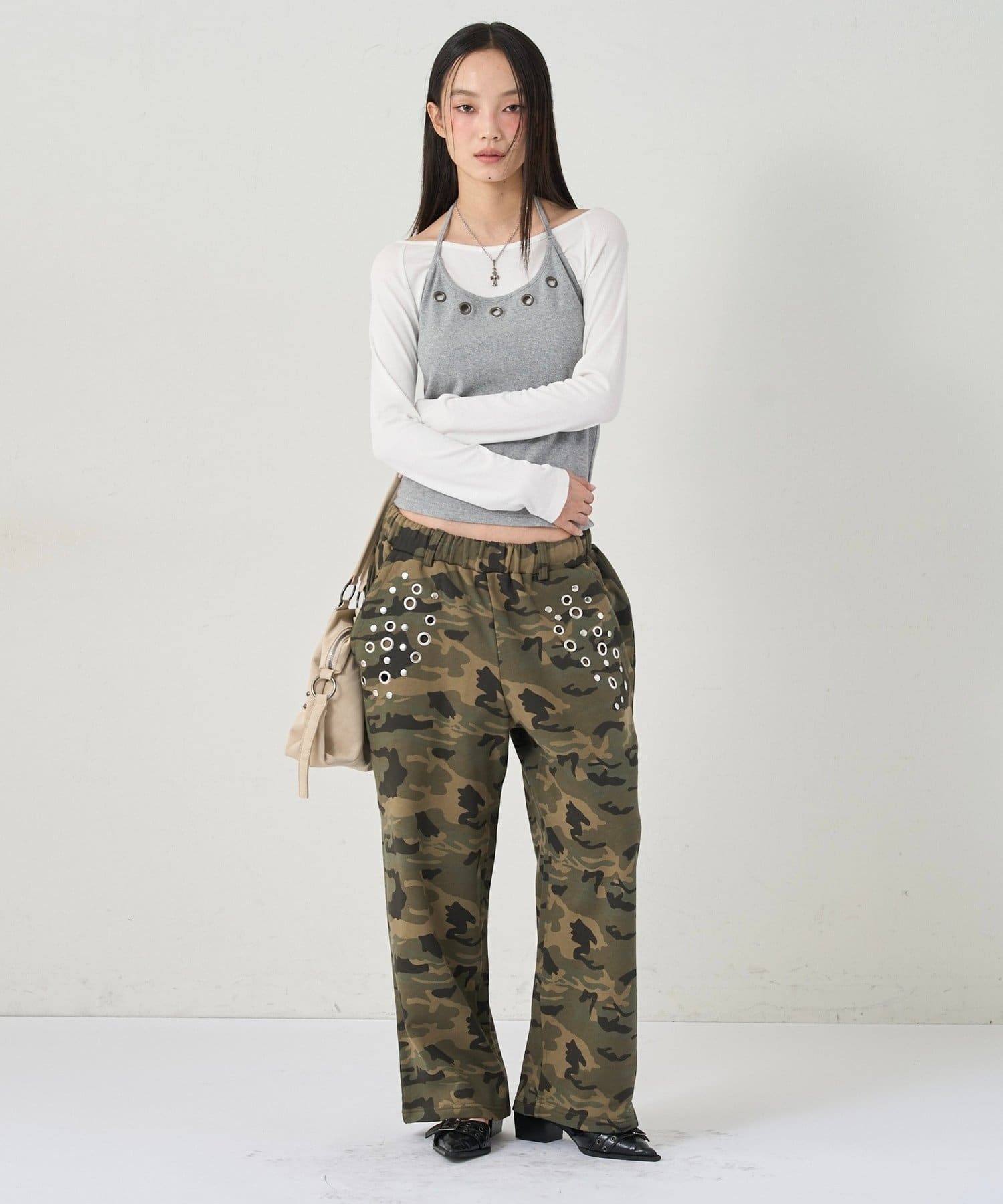 WHO’S WHO gallery(フーズフーギャラリー) EYELET SWEAT PANT/アイレットスウェットパンツ