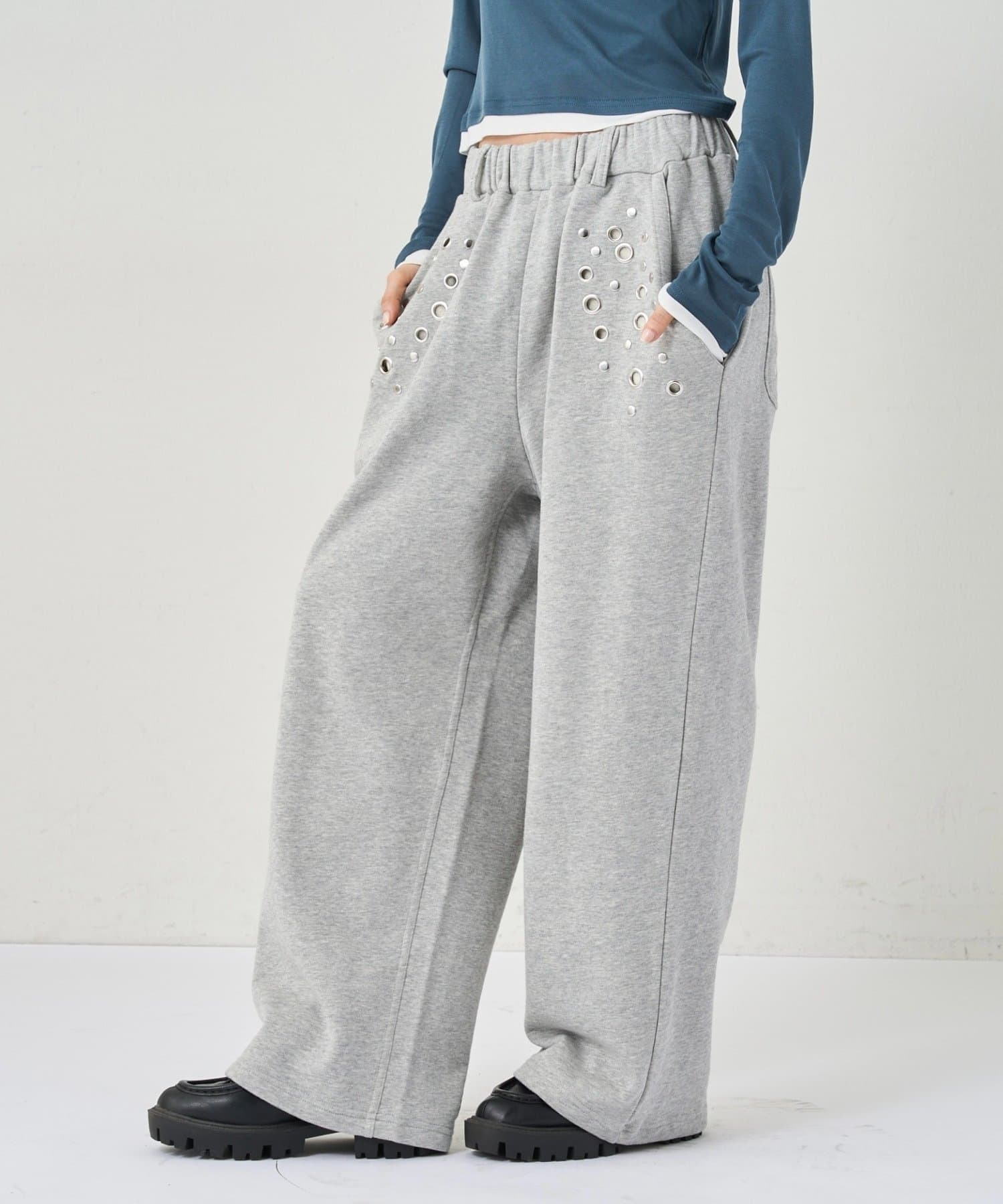WHO’S WHO gallery(フーズフーギャラリー) EYELET SWEAT PANT/アイレットスウェットパンツ