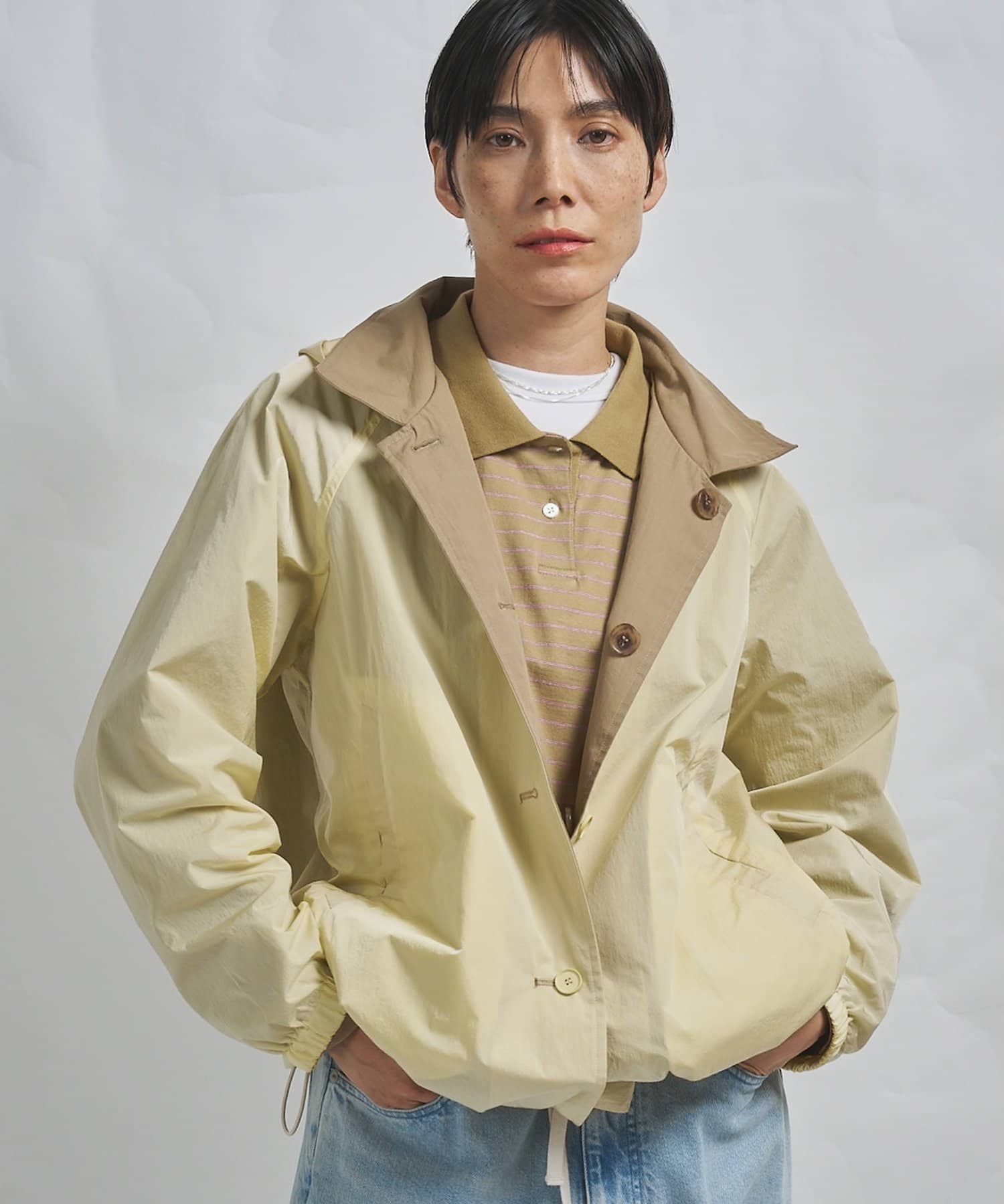 Whim Gazette(ウィム ガゼット) 【GEMINI】フードリバーシブルコート