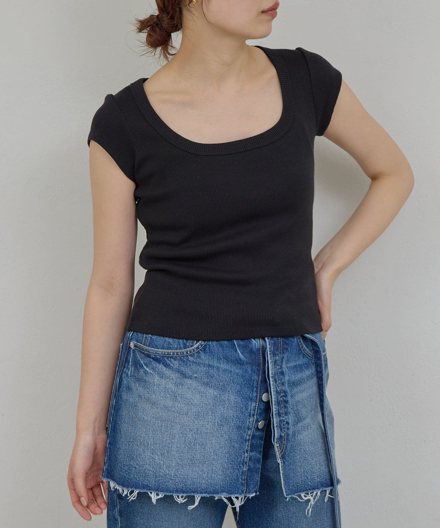 GALLARDAGALANTE(ガリャルダガランテ) 【PEAS】コットンシルクチビTee