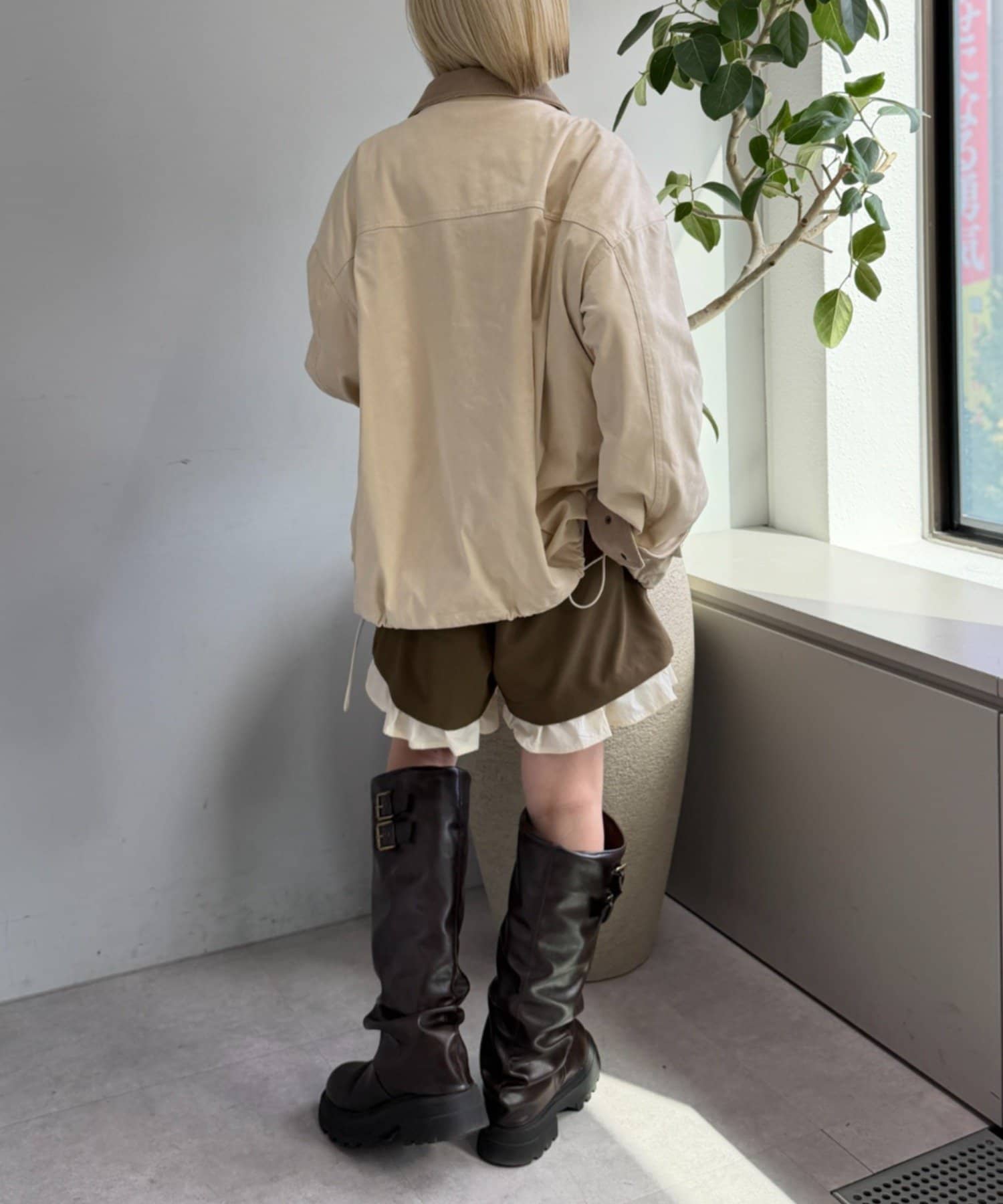 OUTLET(アウトレット) 【w closet】レイヤードショートパンツ