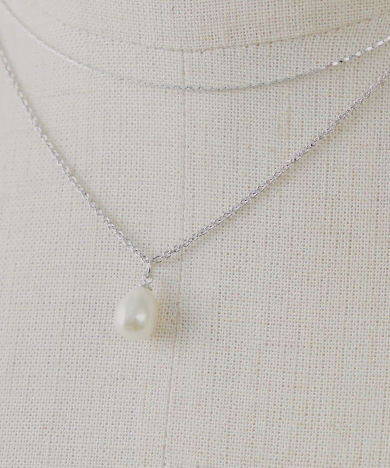 OUTLET(アウトレット) 【Chico】パール付きチェーンネックレス