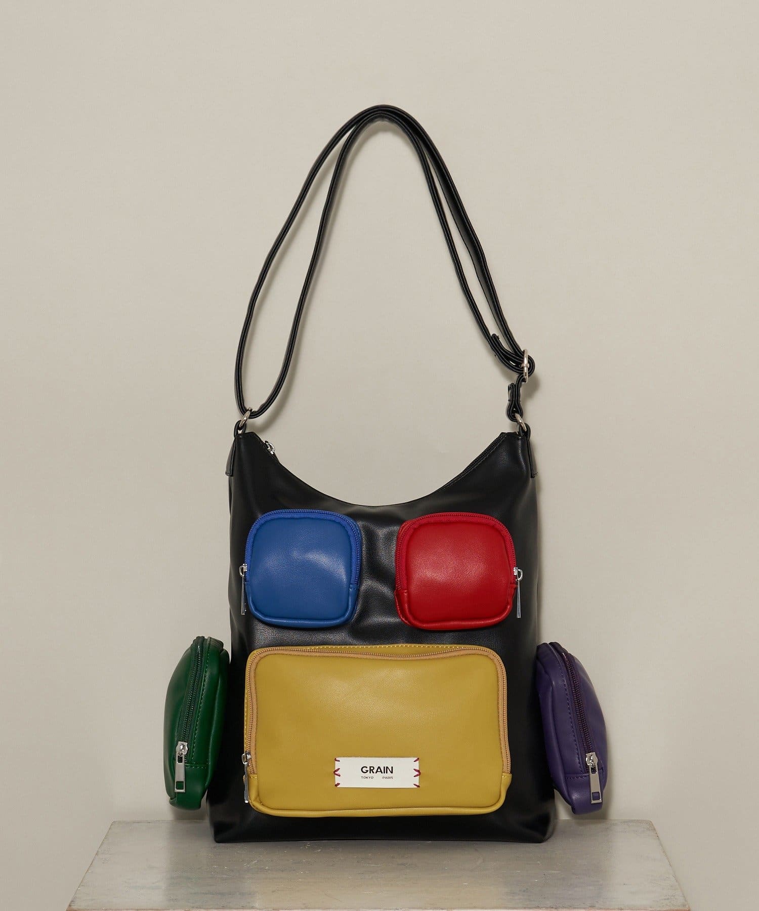 OUTLET(アウトレット) 【Ciaopanic】【GRAIN】マルチポケットショルダーバッグ