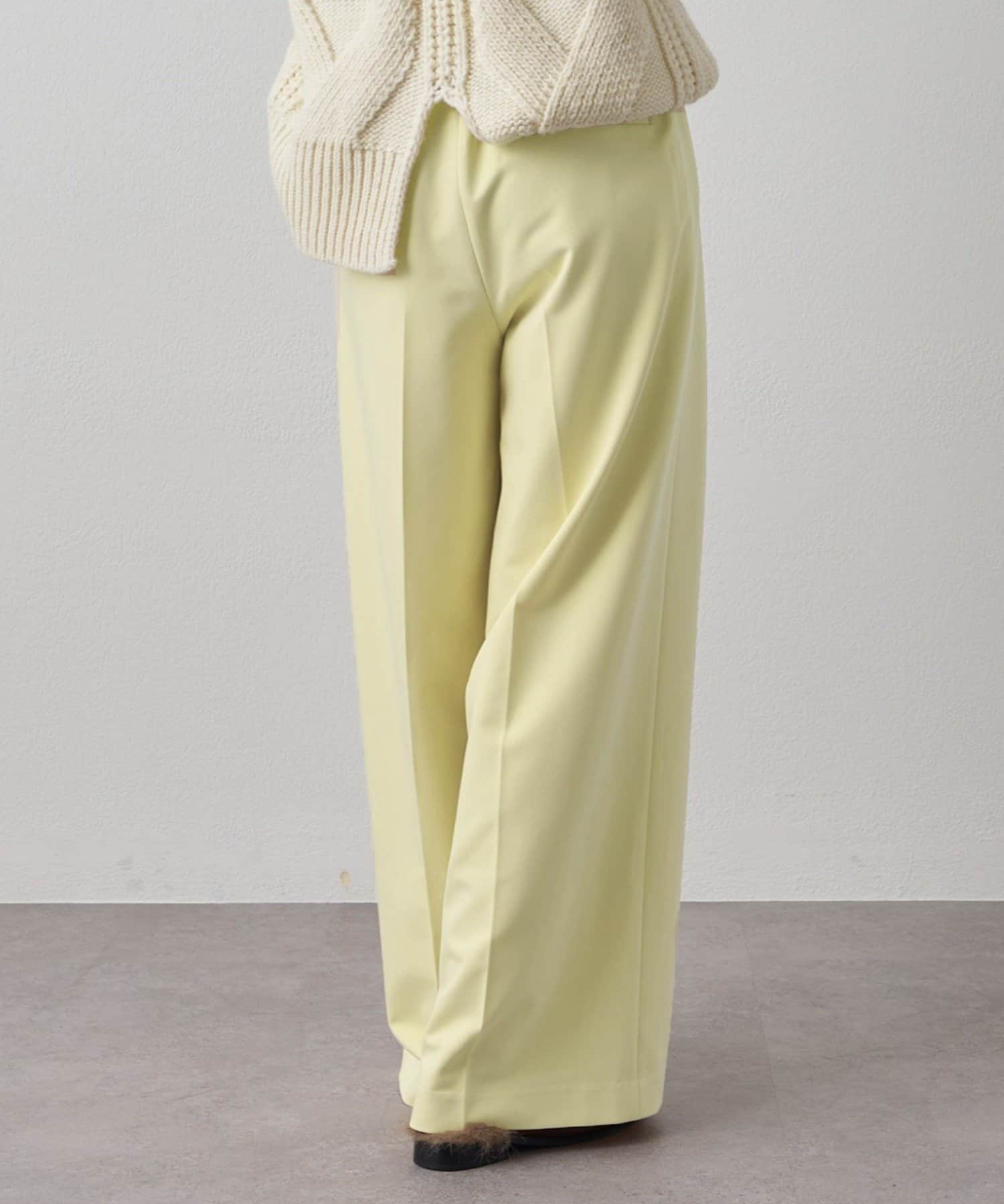 OUTLET(アウトレット) 【Loungedress】センタープレスワイドパンツ