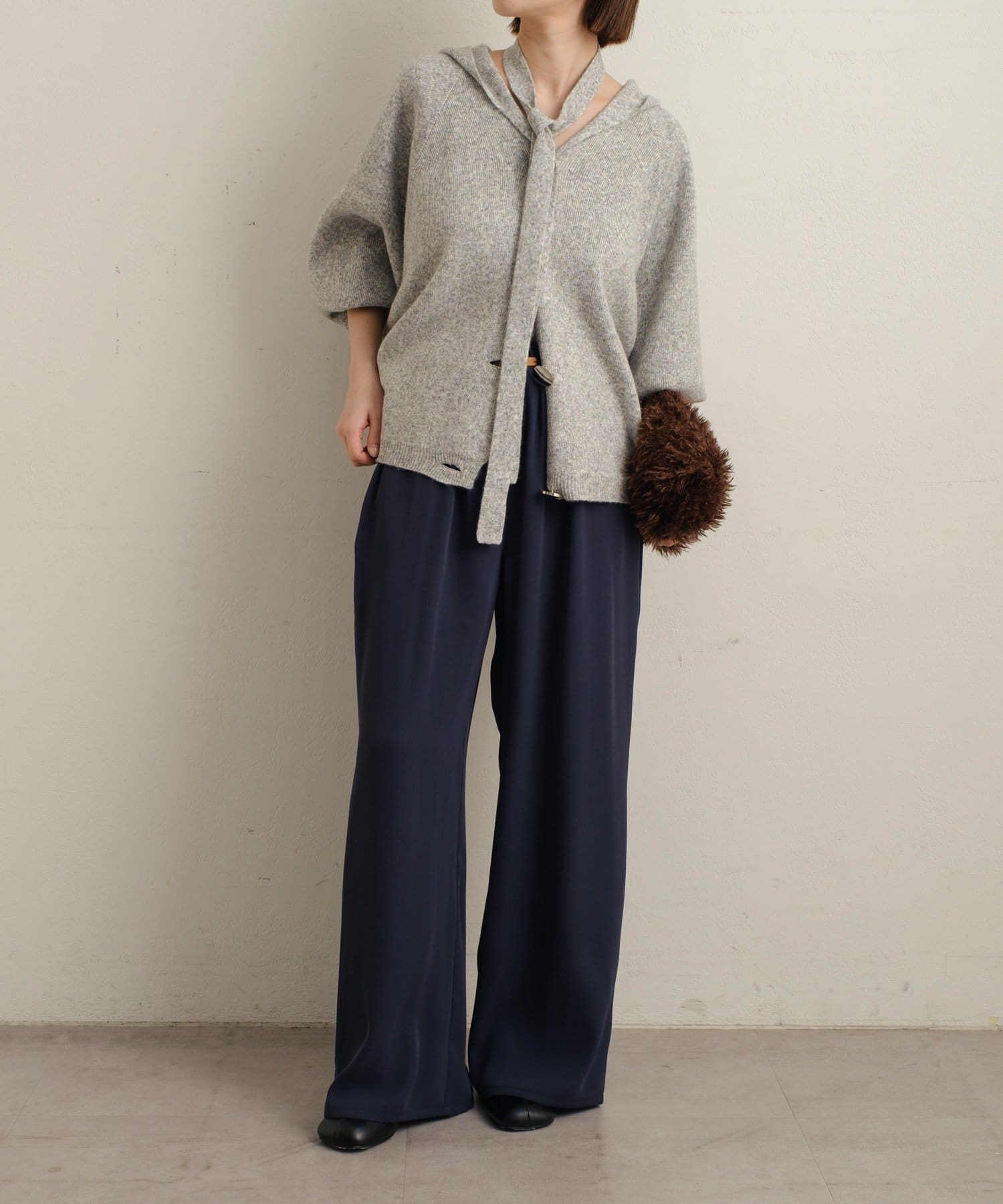 OUTLET(アウトレット) 【Omekashi】フーディニットカーディガン