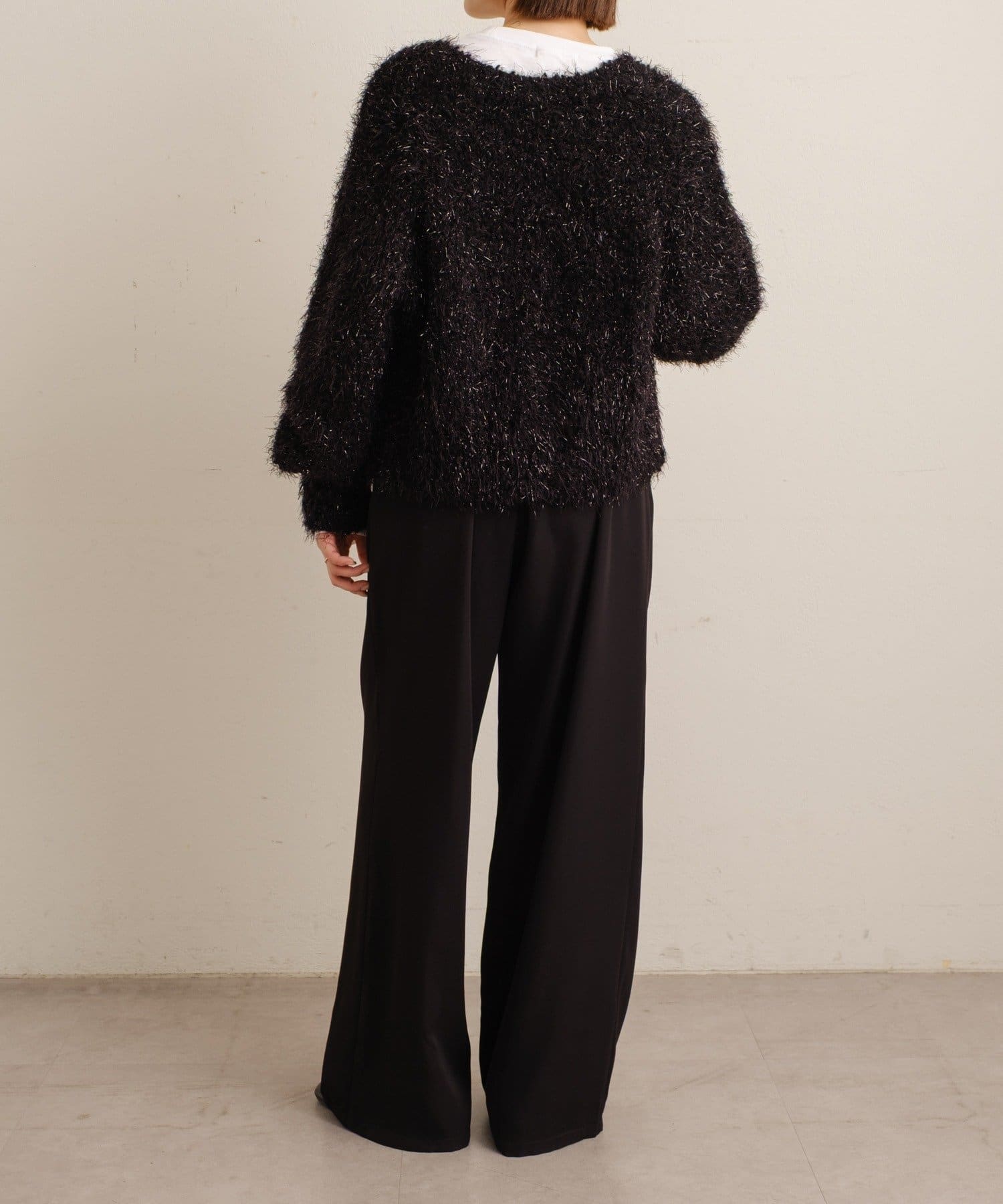 OUTLET(アウトレット) 【Omekashi】ラメモールニットカーディガン