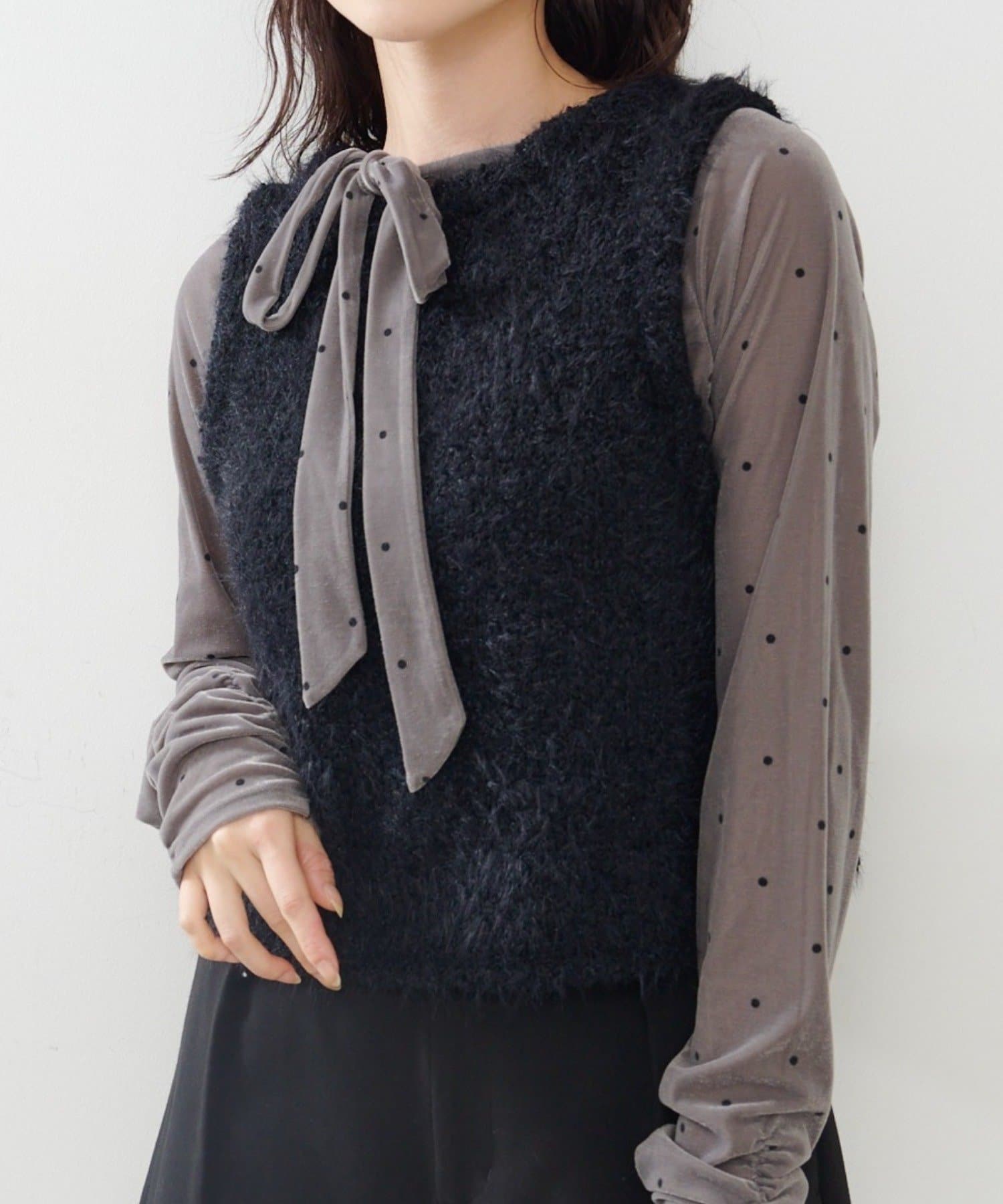 OUTLET(アウトレット) 【Kastane】シャギーネップベスト