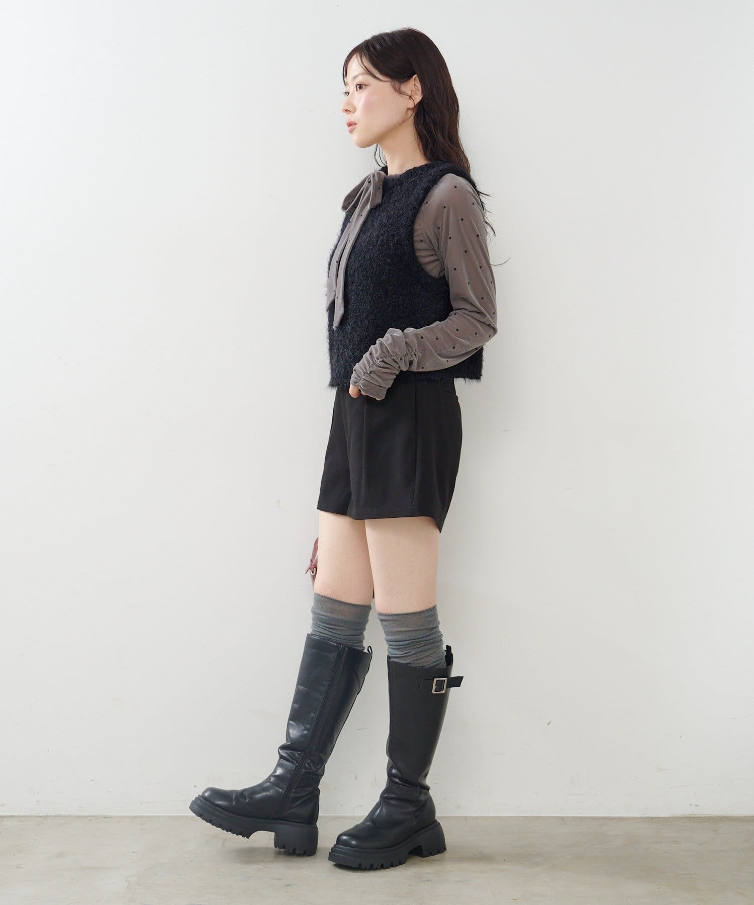 OUTLET(アウトレット) 【Kastane】シャギーネップベスト