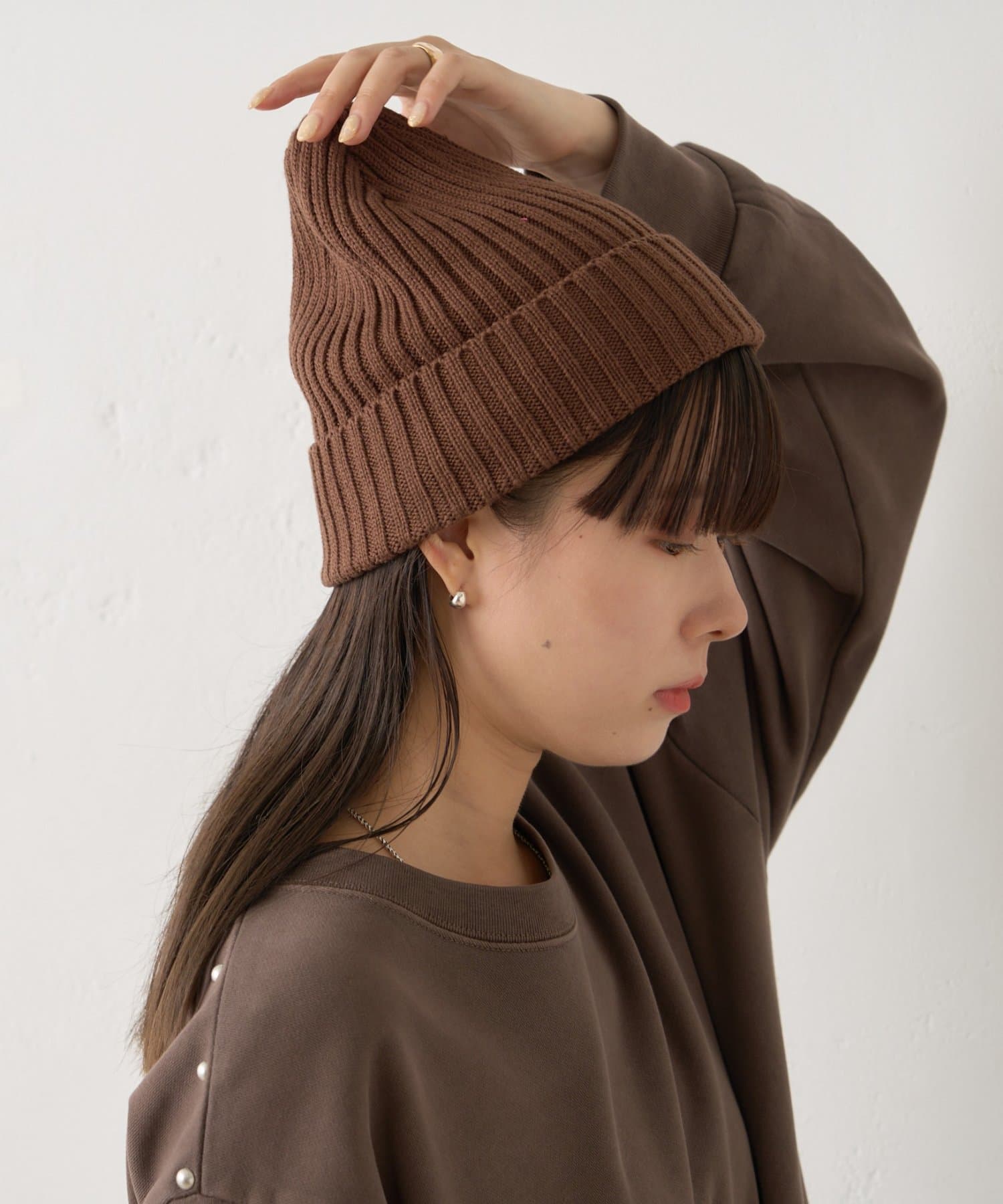 OUTLET(アウトレット) 【Kastane】リブニットキャップ