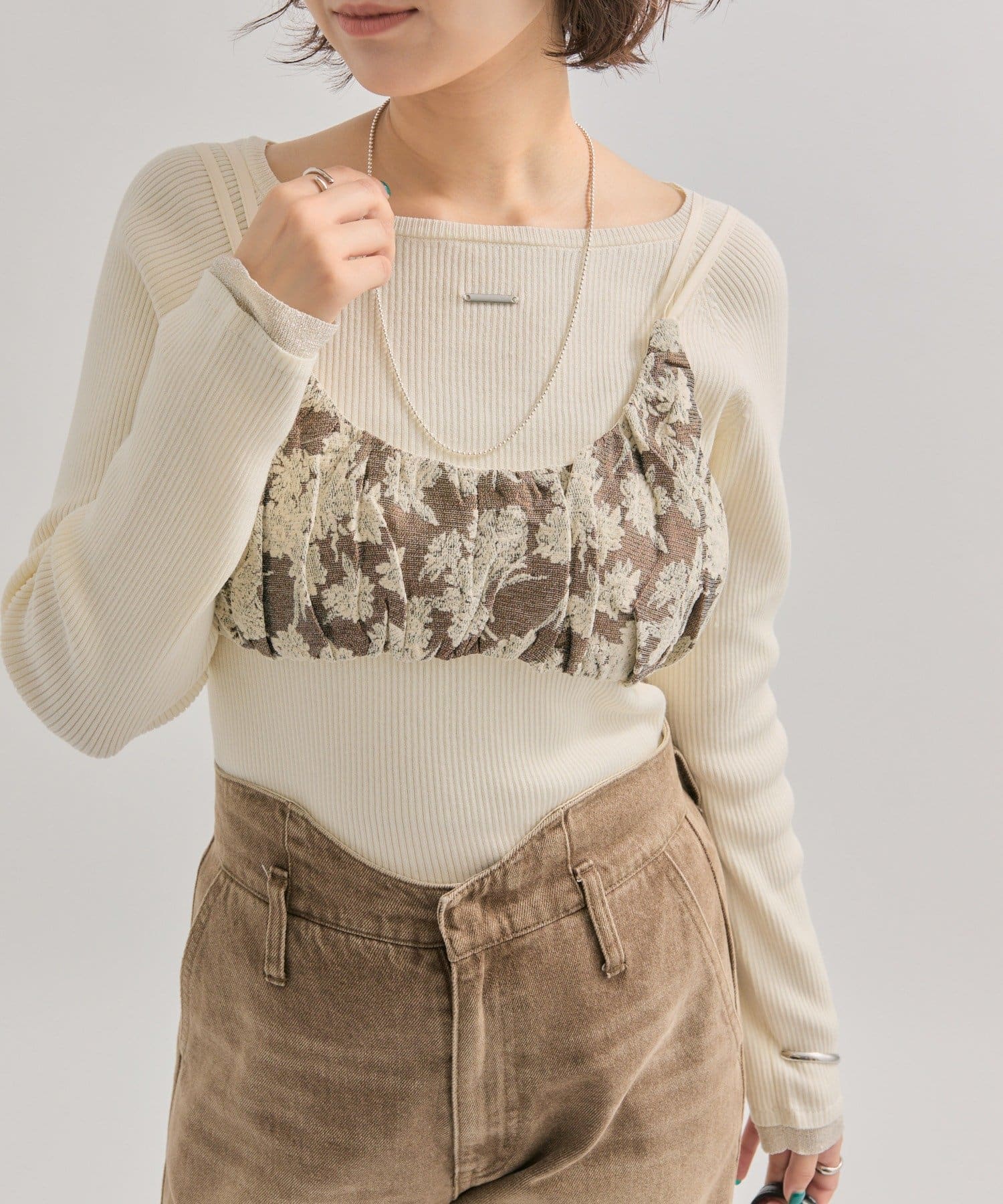 OUTLET(アウトレット) 【mystic】ヴィンテージライク ビスチェ