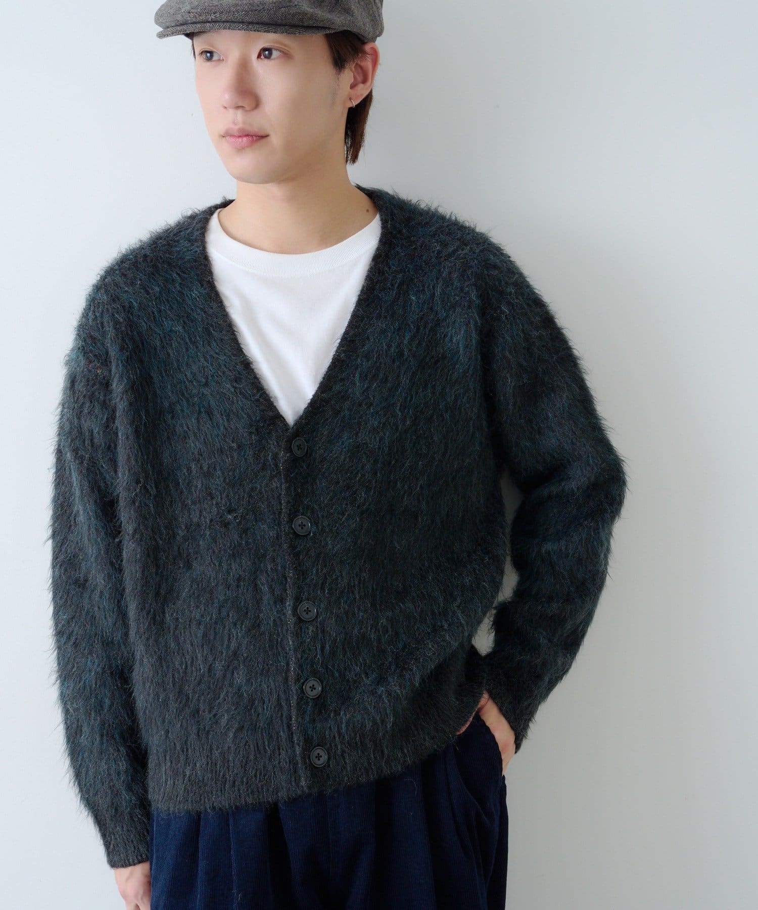 OUTLET(アウトレット) 【Kastane】シャギーニットカーディガン