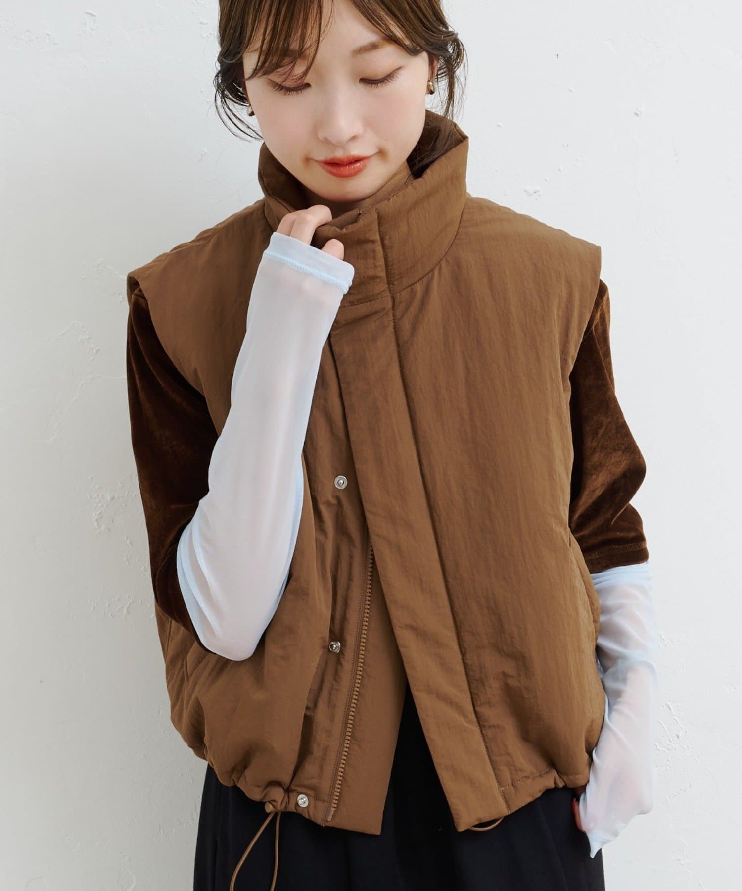 OUTLET(アウトレット) 【Kastane】B ナイロン中綿ベスト