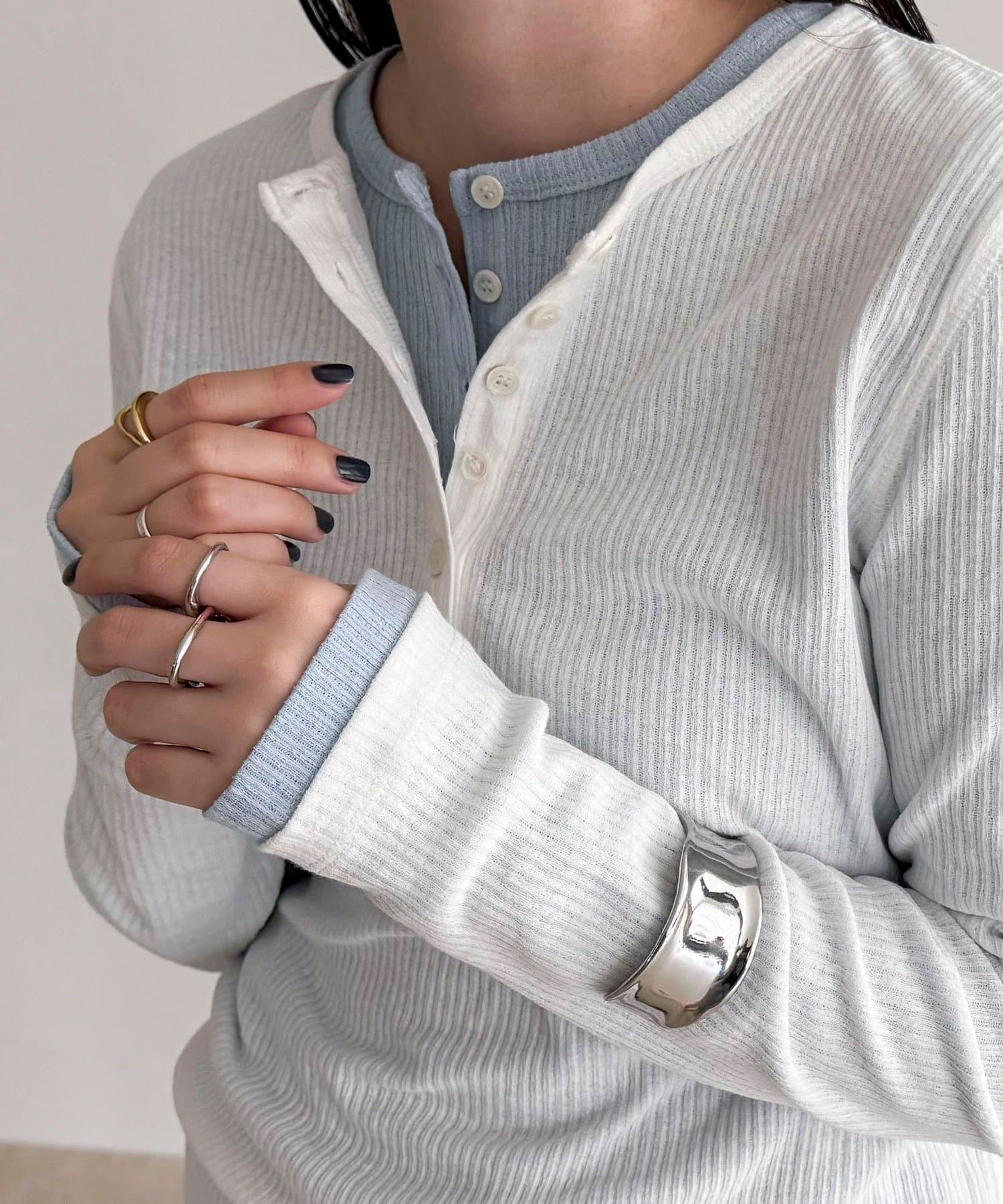 FREDY & GLOSTER(フレディ アンド グロスター) シアーテレコヘンリーネックプルオーバー