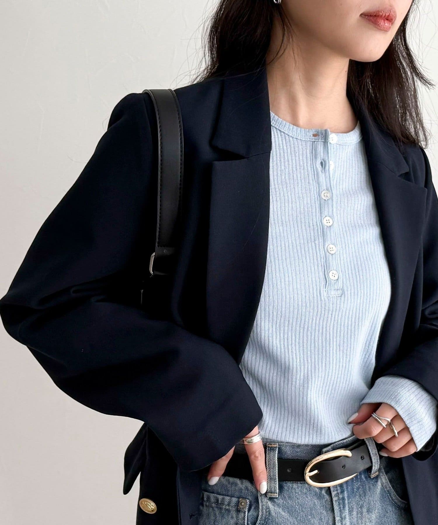 FREDY & GLOSTER(フレディ アンド グロスター) シアーテレコヘンリーネックプルオーバー