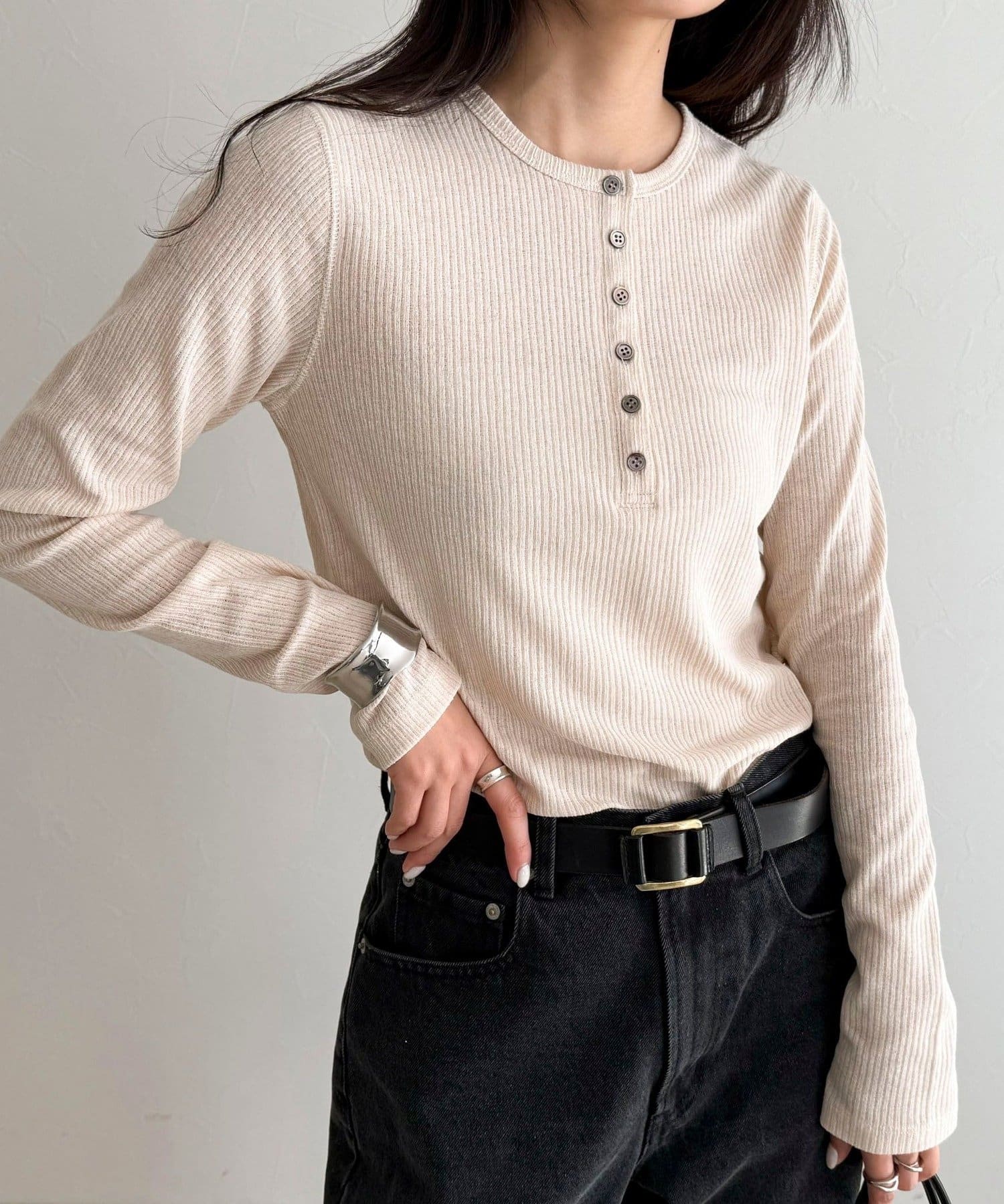 FREDY & GLOSTER(フレディ アンド グロスター) シアーテレコヘンリーネックプルオーバー