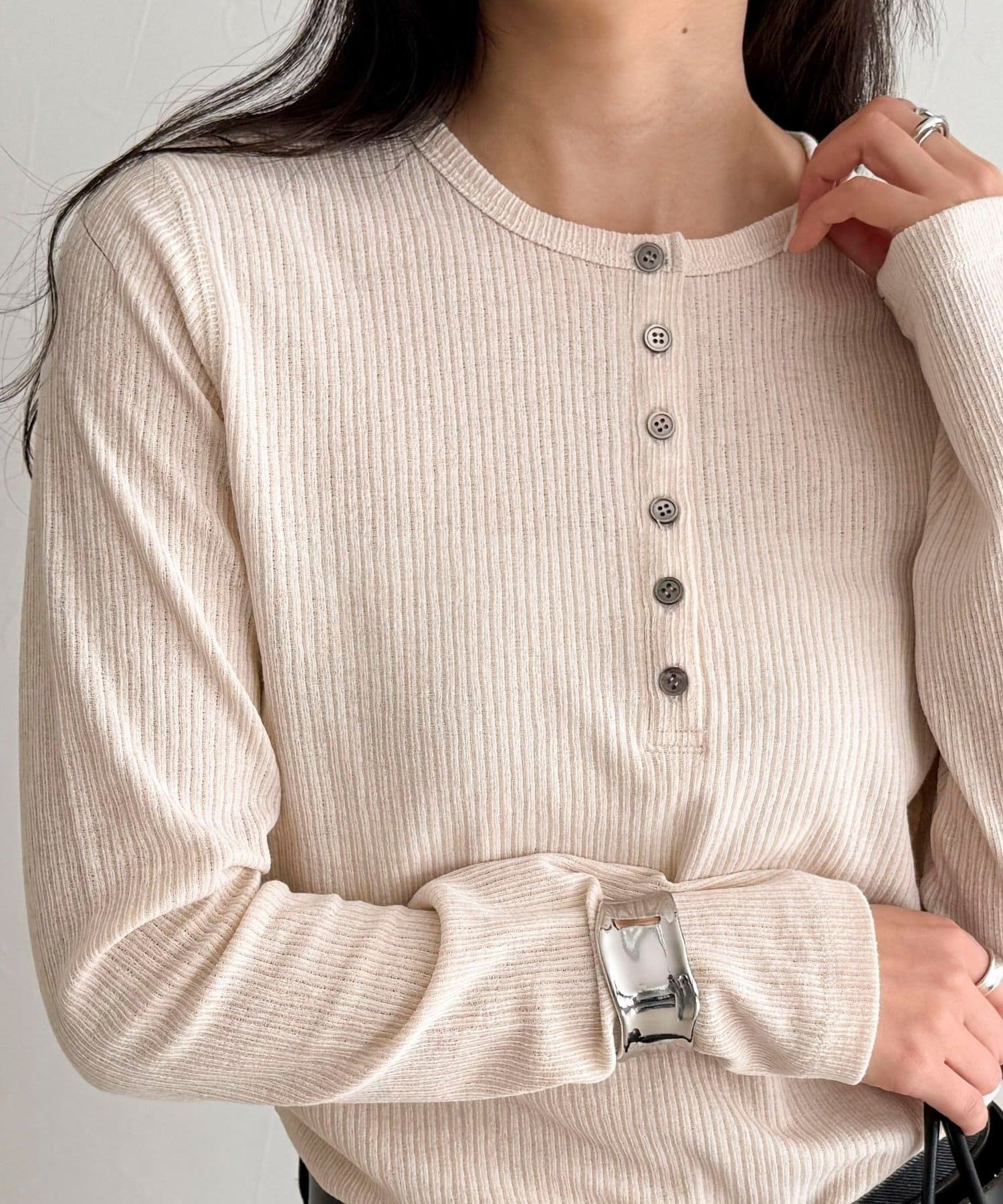 FREDY & GLOSTER(フレディ アンド グロスター) シアーテレコヘンリーネックプルオーバー