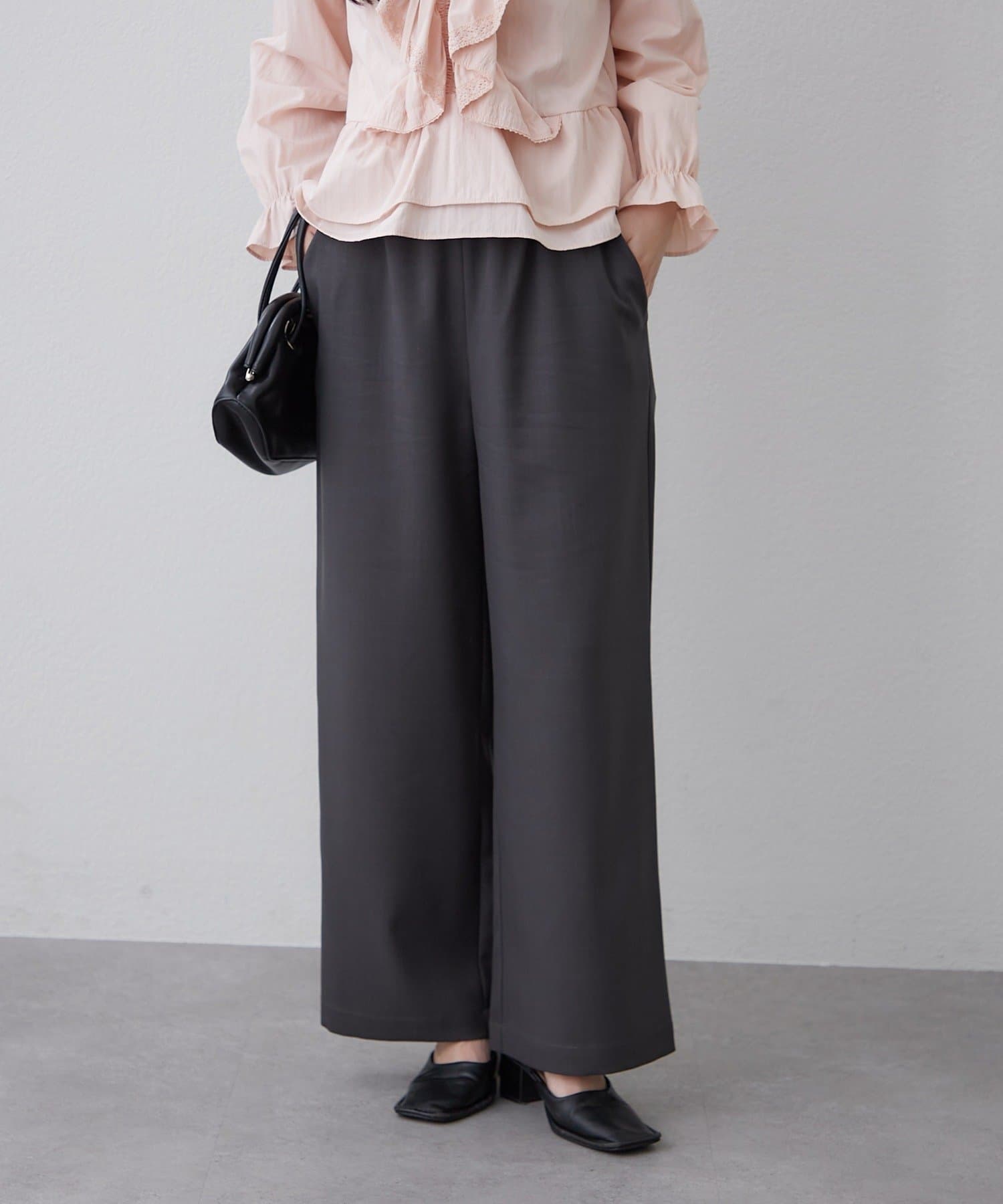 Remind me and forever(リマインドミーアンドフォーエバー) らくちんな着心地、リラックスイージーワイドパンツ