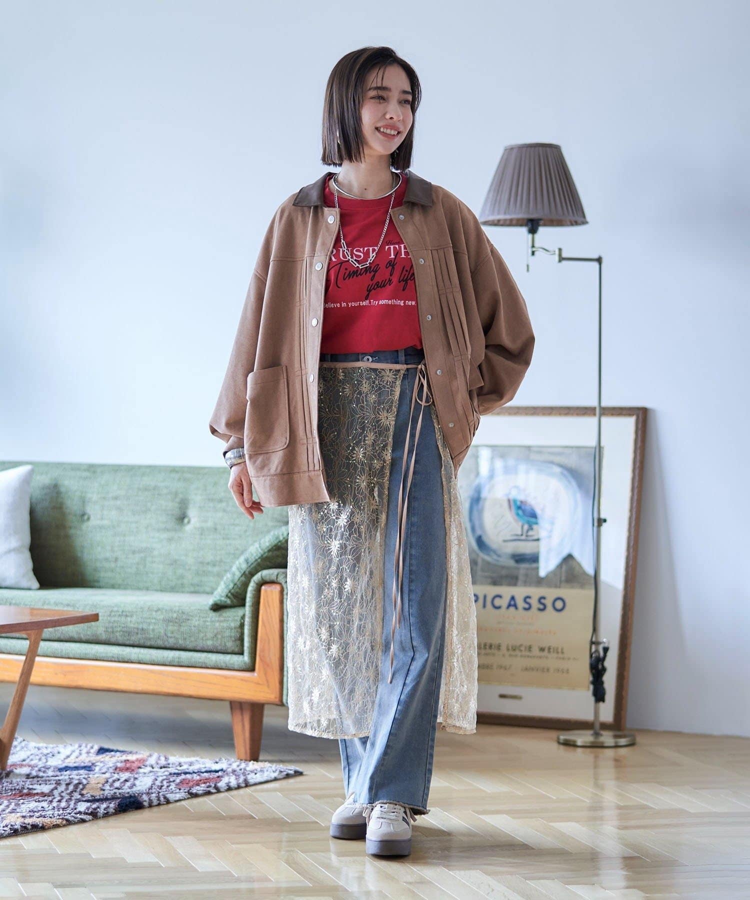 Remind me and forever(リマインドミーアンドフォーエバー) 【nane】《サイズ展開有》ストレッチデニムフレアーパンツ