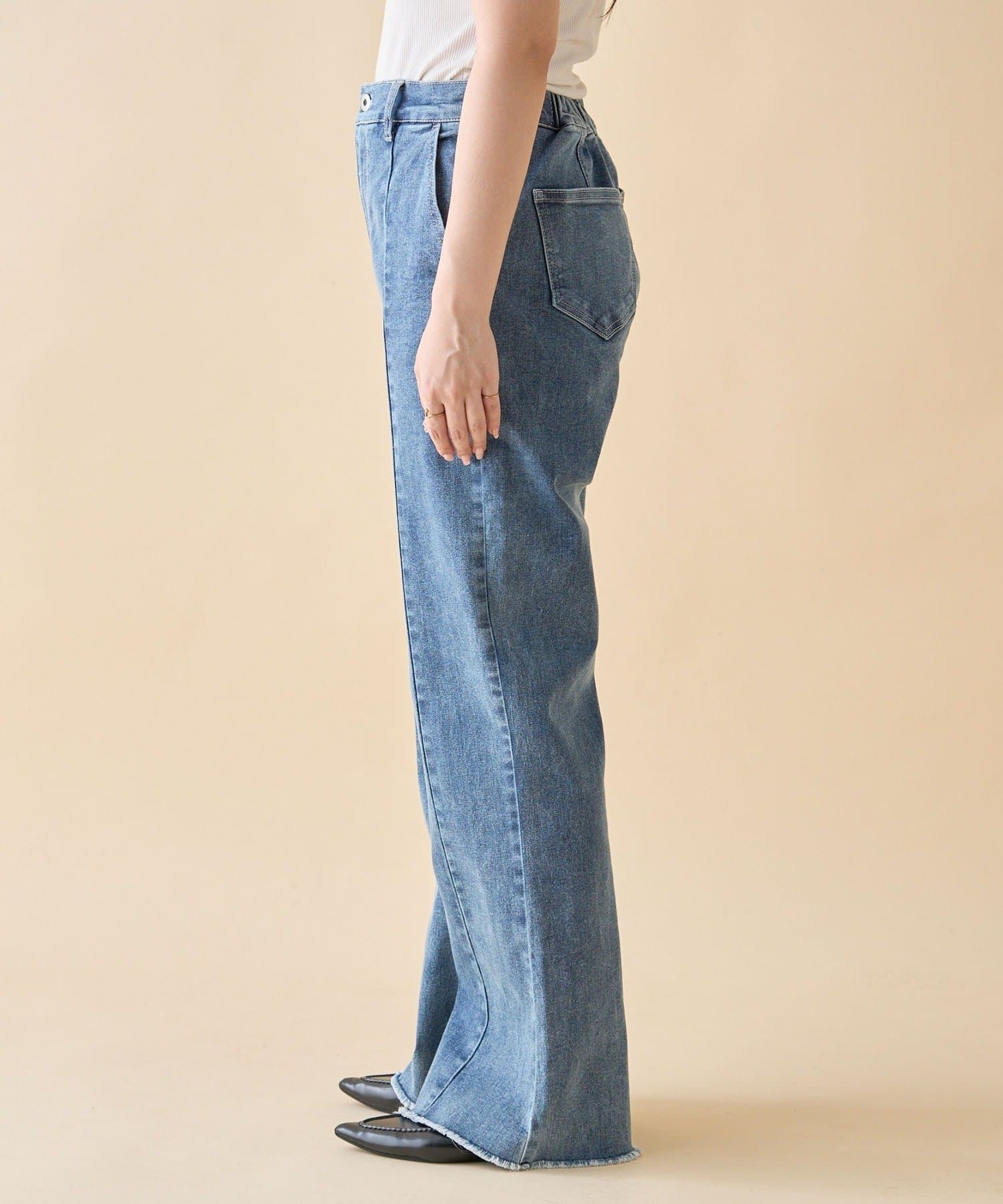 Remind me and forever(リマインドミーアンドフォーエバー) 【nane】《サイズ展開有》ストレッチデニムフレアーパンツ