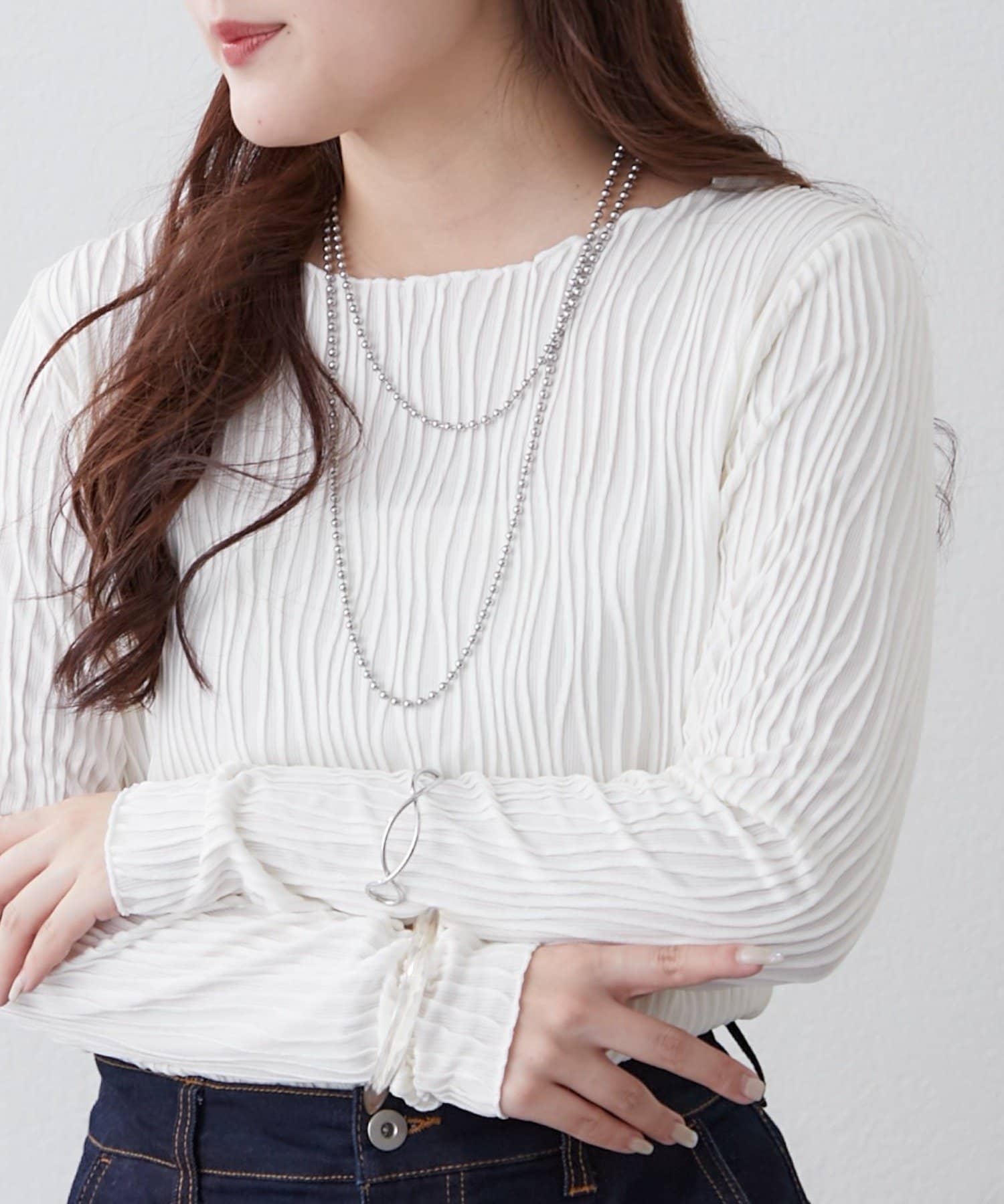 Remind me and forever(リマインドミーアンドフォーエバー) ウェーブジャガードプルオーバー