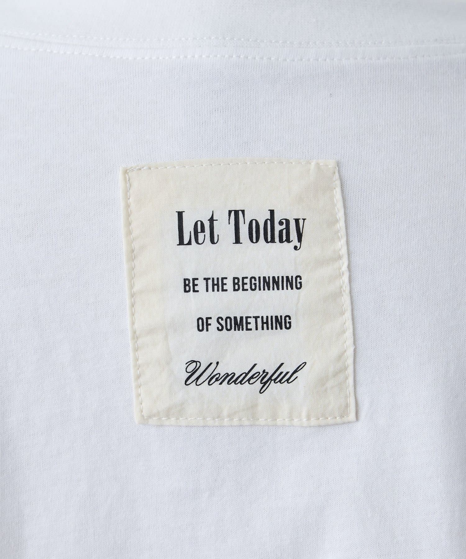 Remind me and forever(リマインドミーアンドフォーエバー) レイヤードしやすい丈感◎フォト&ロゴ刺繍ロンT