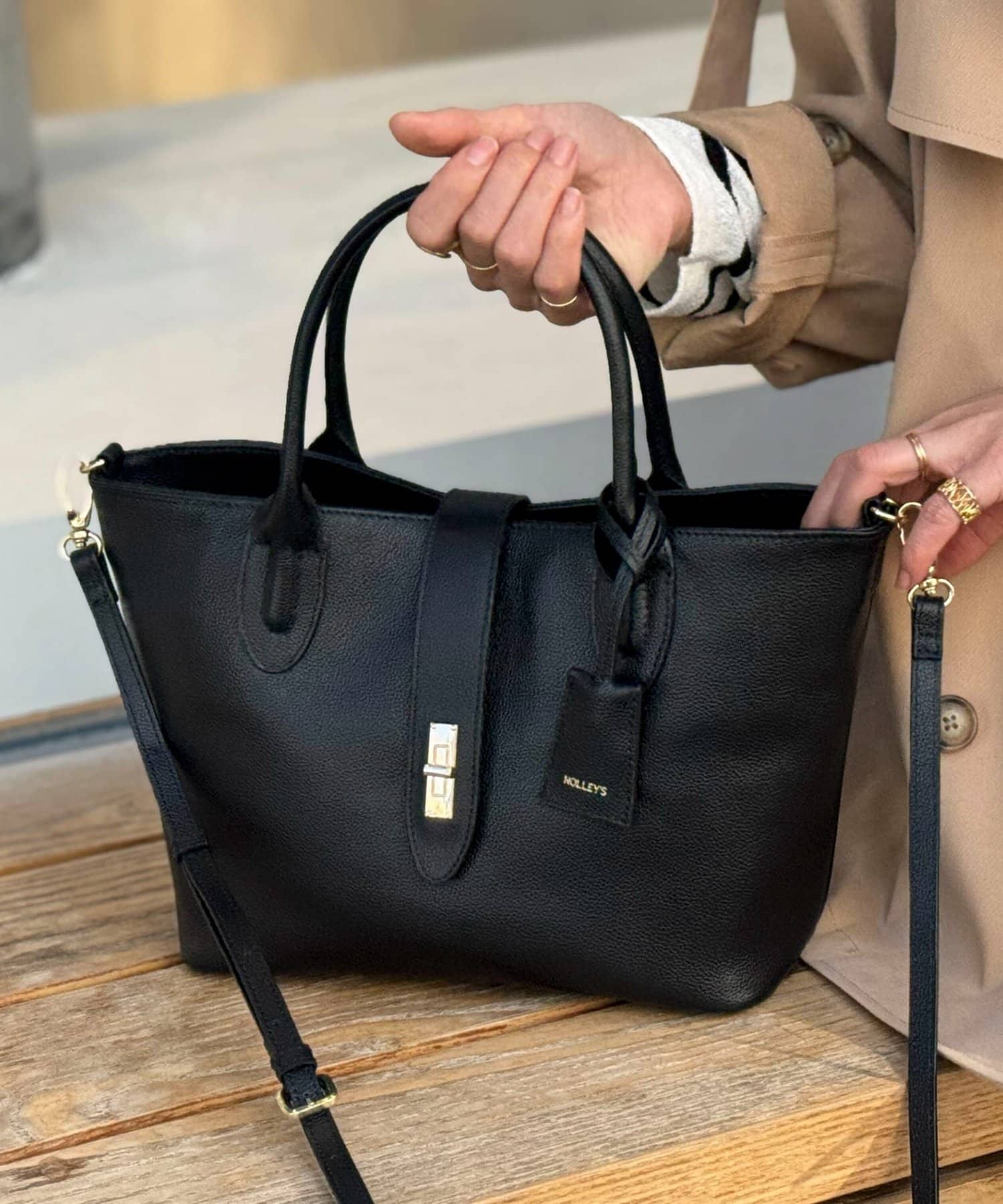 NOLLEY'S(ノーリーズ) HINERIフラップトートバッグ