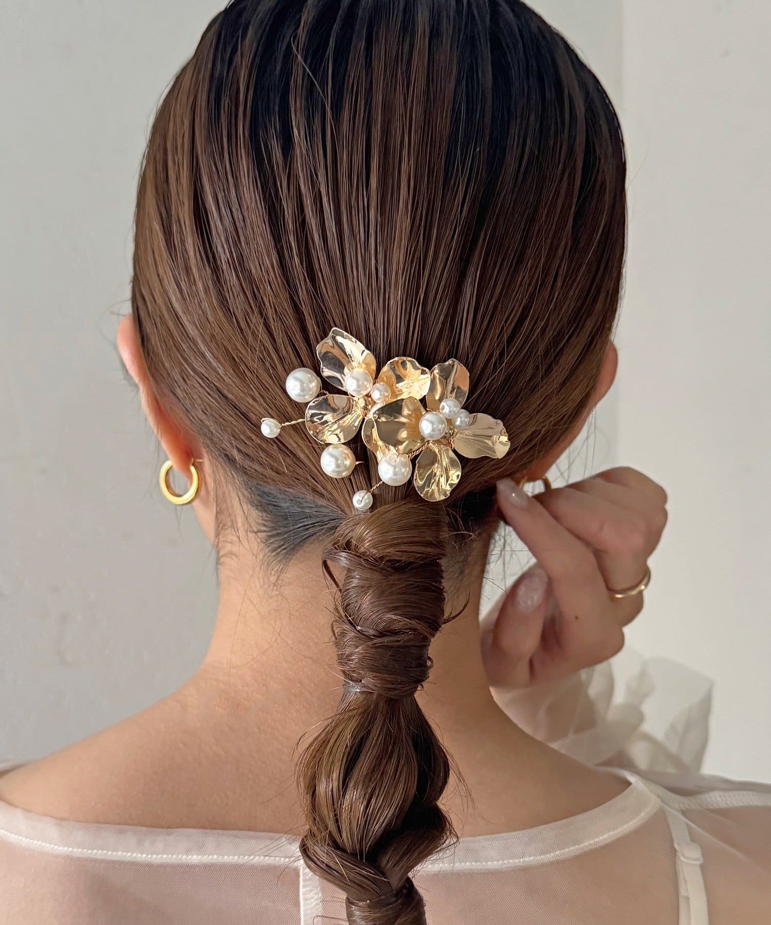 Lattice(ラティス) 【オケージョン】パールフラワーUピンセット(3P)