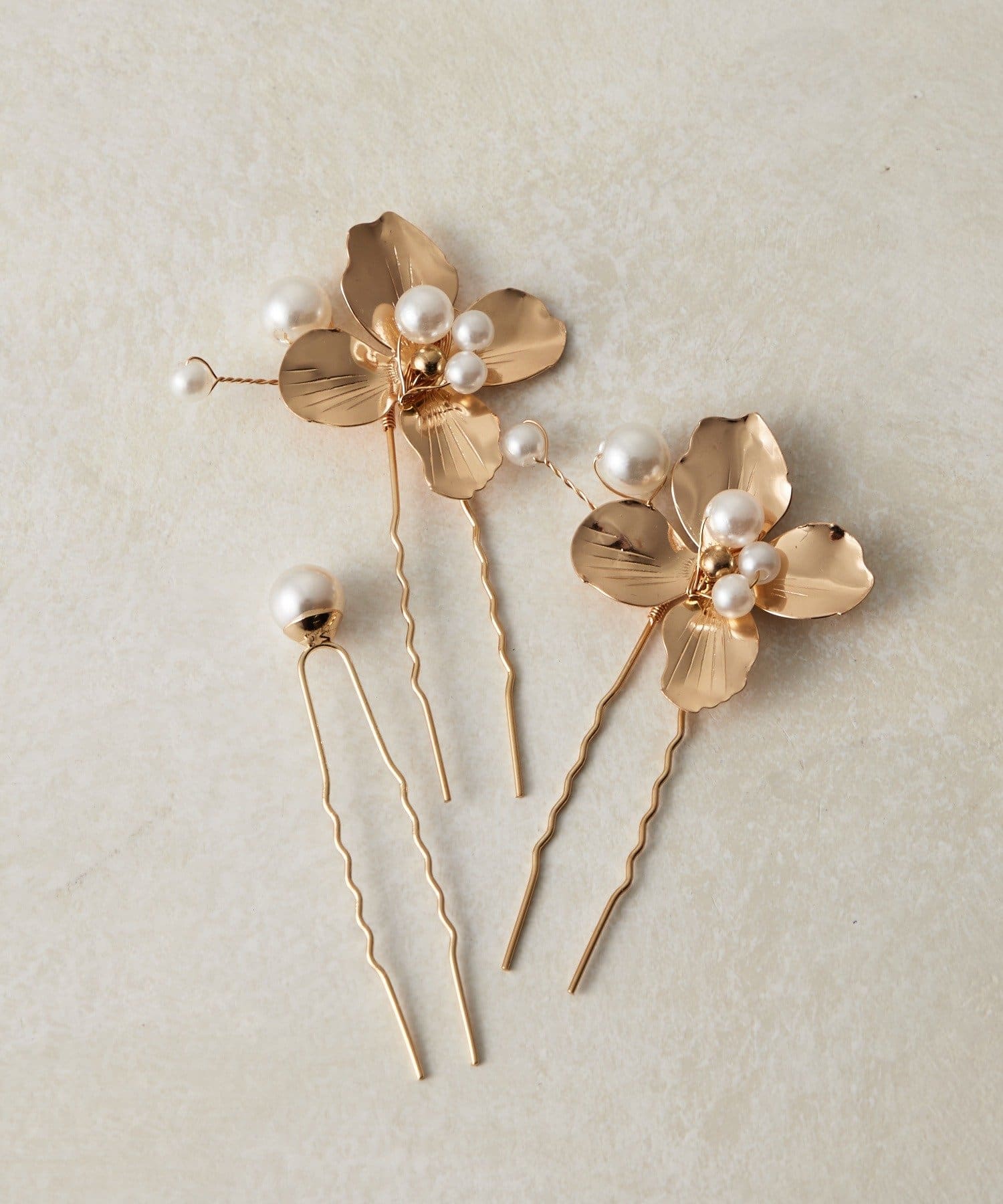 Lattice(ラティス) 【オケージョン】パールフラワーUピンセット(3P)