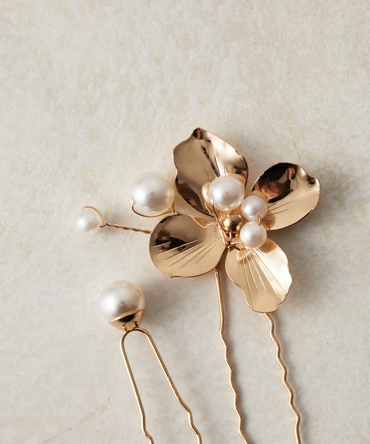 Lattice(ラティス) 【オケージョン】パールフラワーUピンセット(3P)