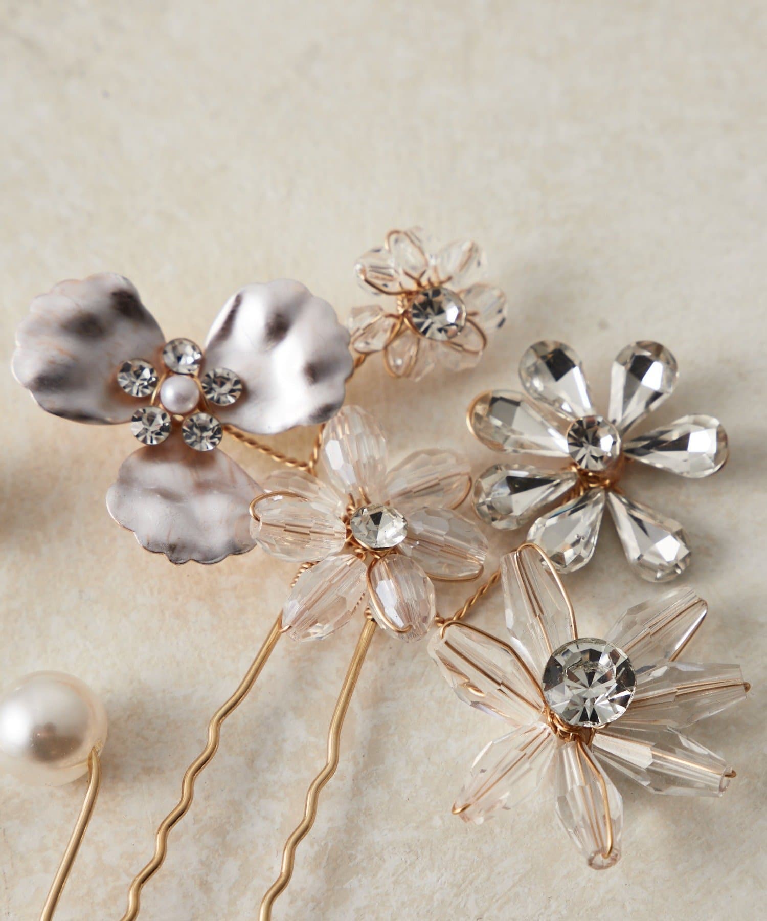 Lattice(ラティス) 【オケージョン】ビーズフラワーUピンセット(3P)