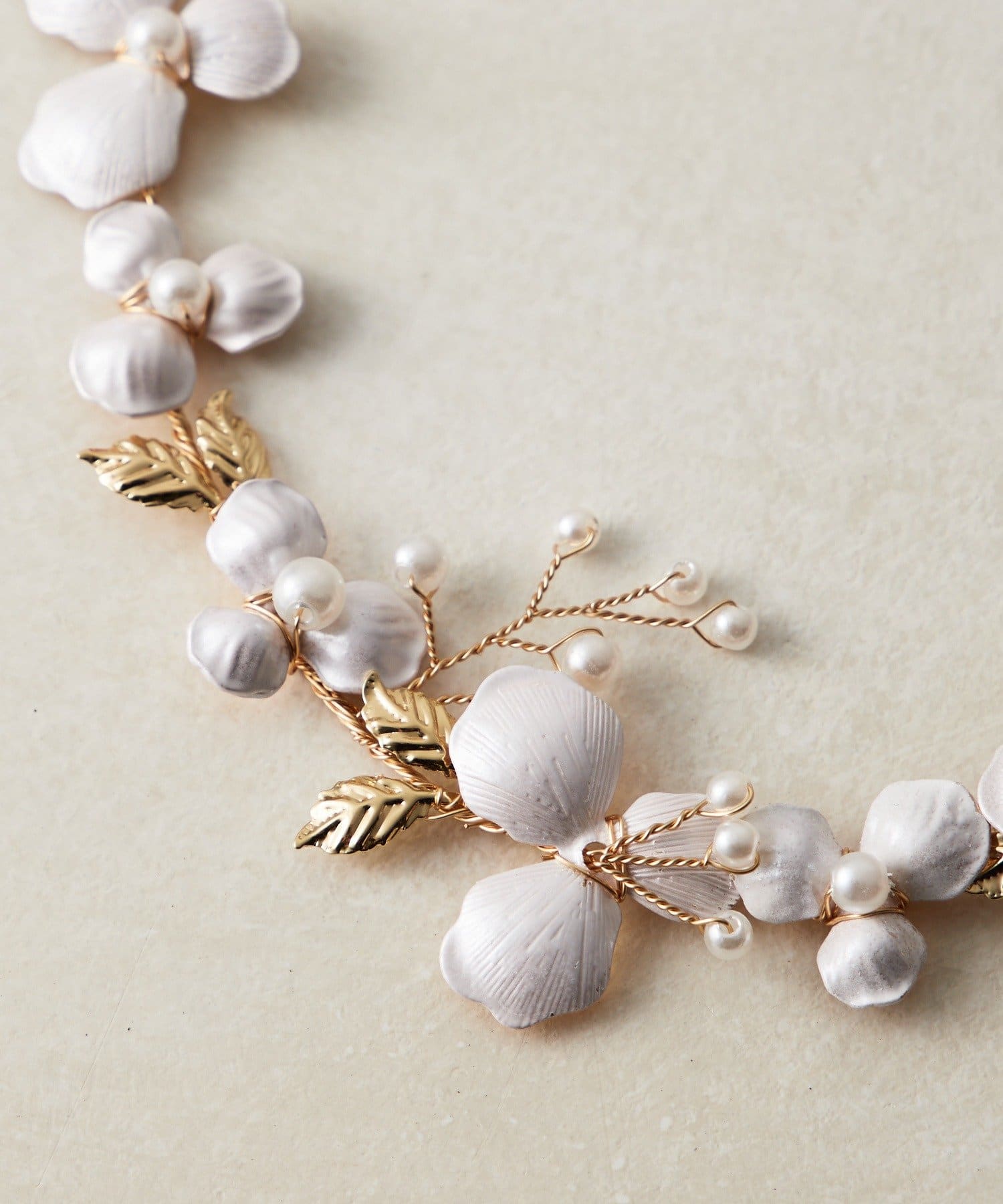 Lattice(ラティス) 【オケージョン】パールフラワーヘッドアクセ