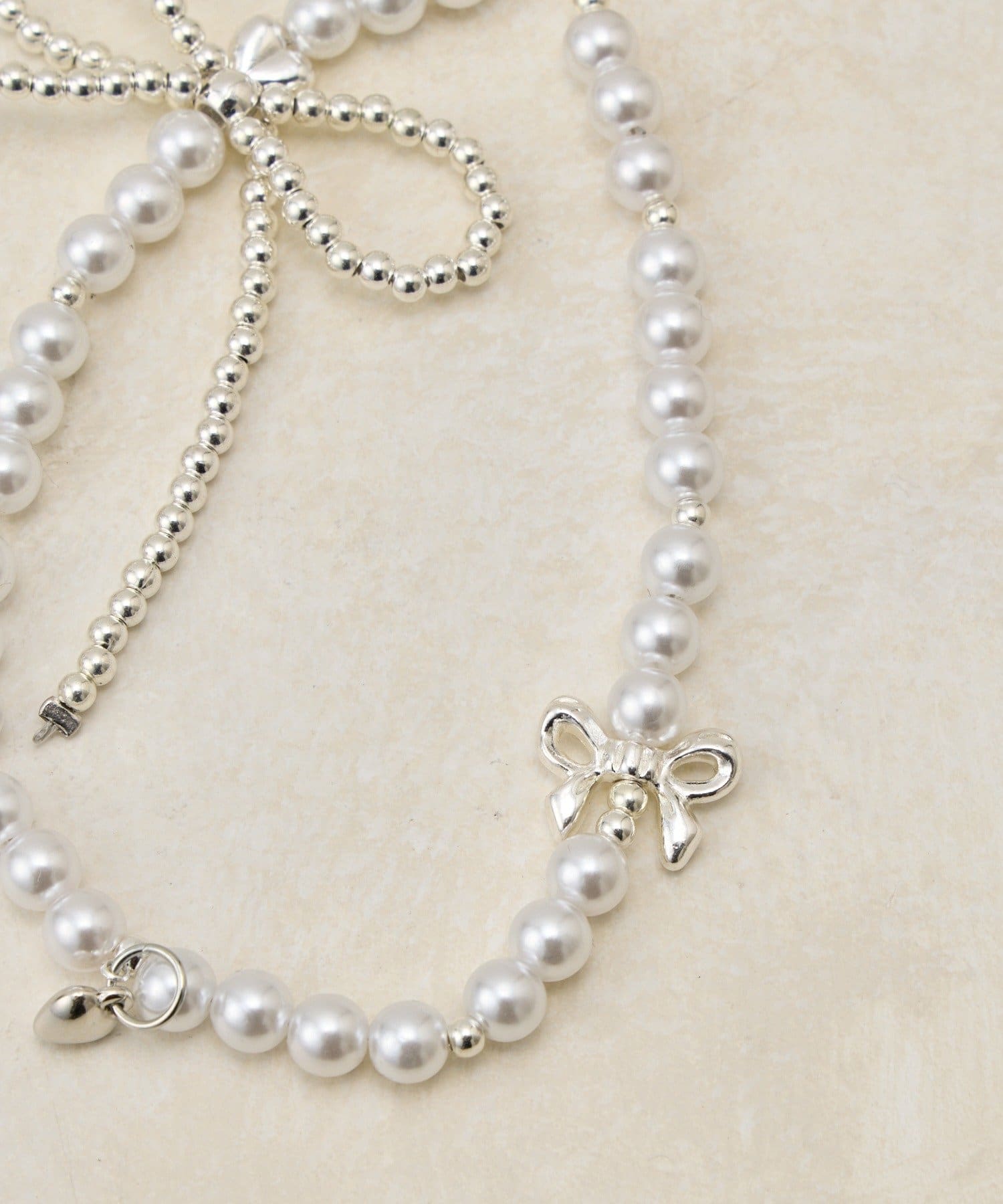 Lattice(ラティス) パールリボンマルチストラップ