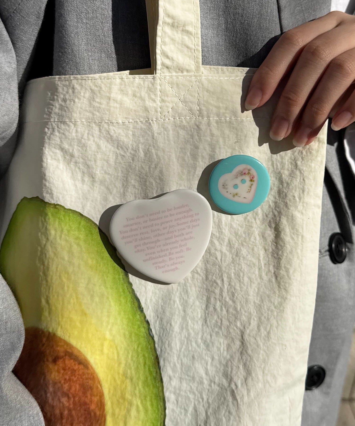 Lattice(ラティス) 【1/5 11:00～販売開始】【MFKT】ハート缶バッジセット(2P)