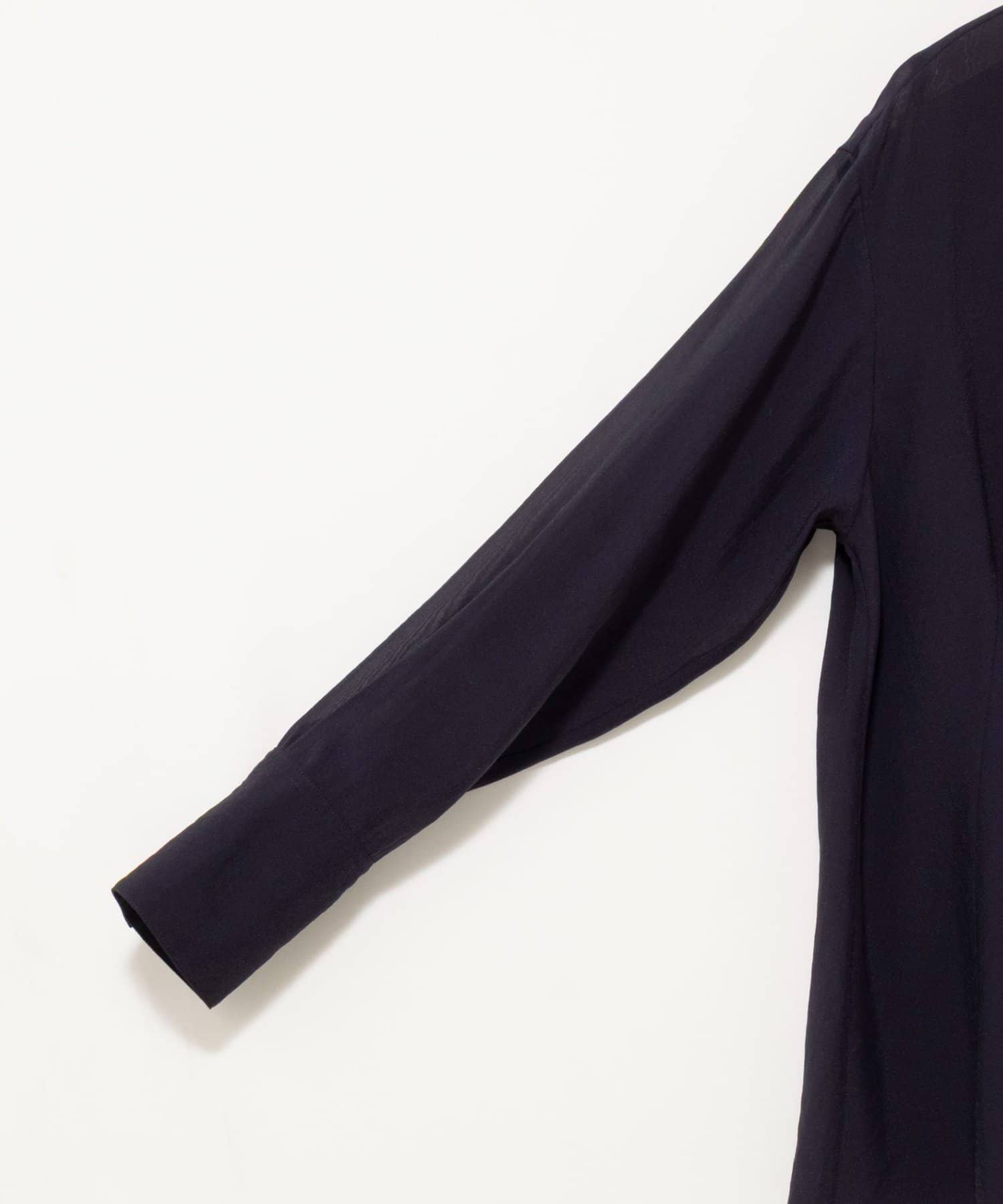 NOLLEY'S(ノーリーズ) チュール襟付オーガンジーフレアシャツブラウス