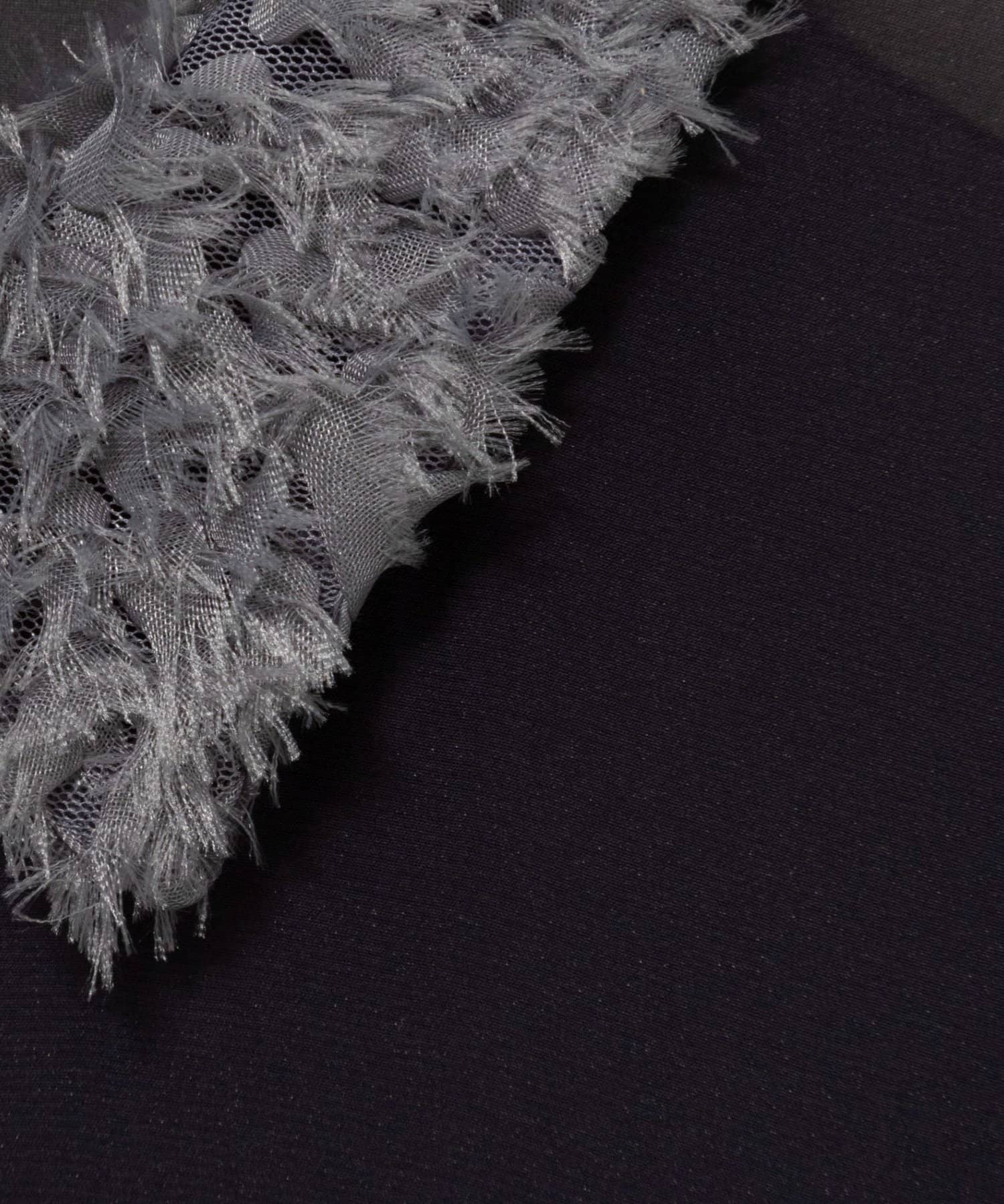 NOLLEY'S(ノーリーズ) チュール襟付オーガンジーフレアシャツブラウス