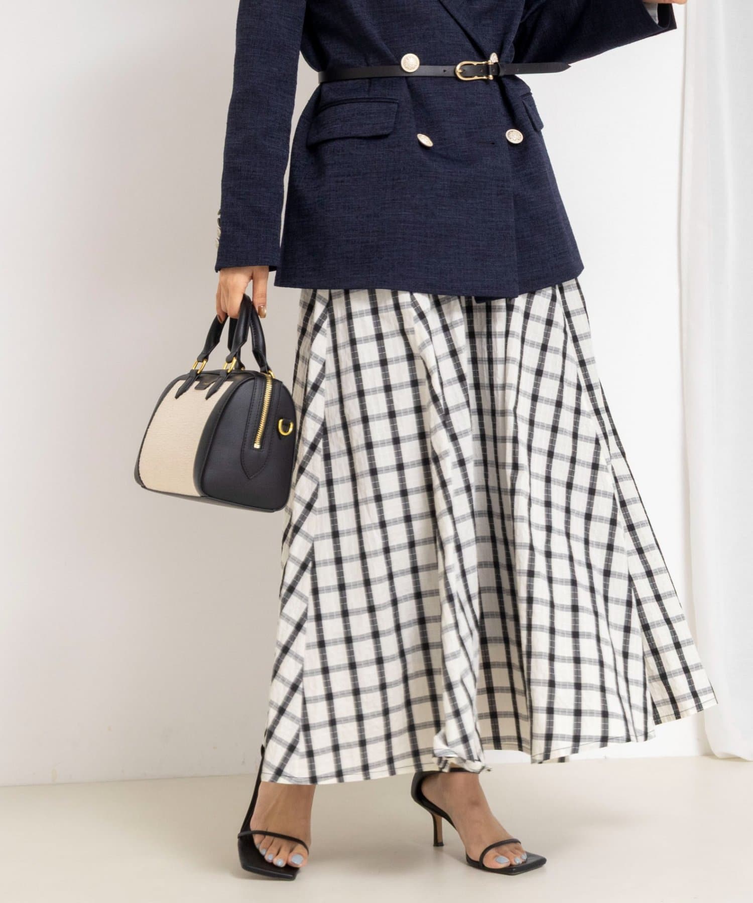 NOLLEY'S(ノーリーズ) ウォッシャブルフレアマキシスカート