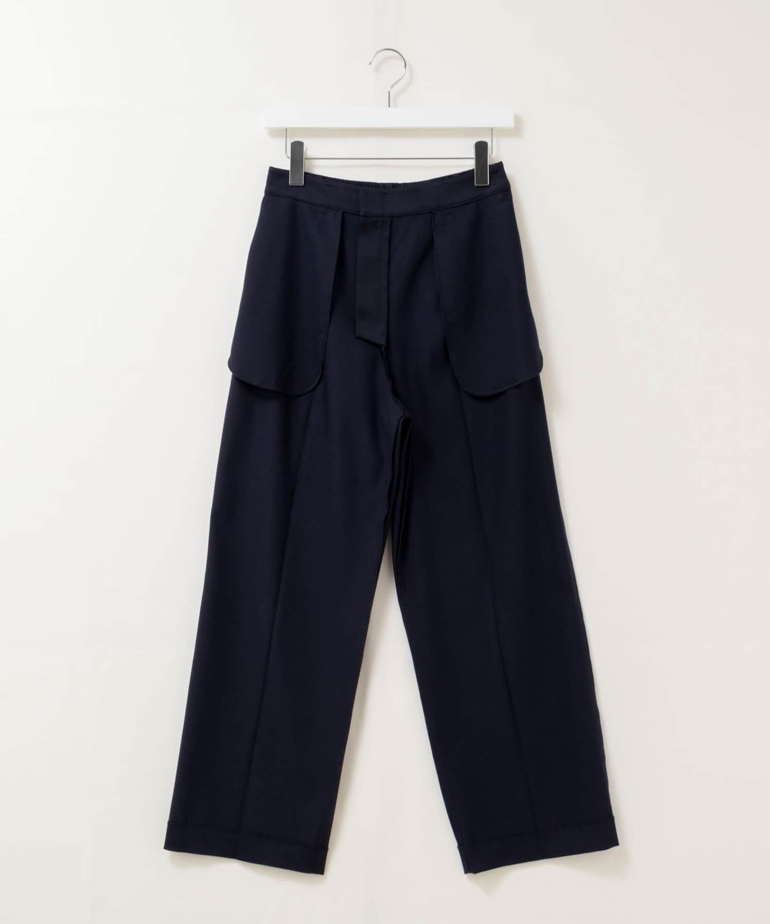 NOLLEY'S(ノーリーズ) 《セットアップ対応》ウォッシャブルジョーゼットタックパンツ