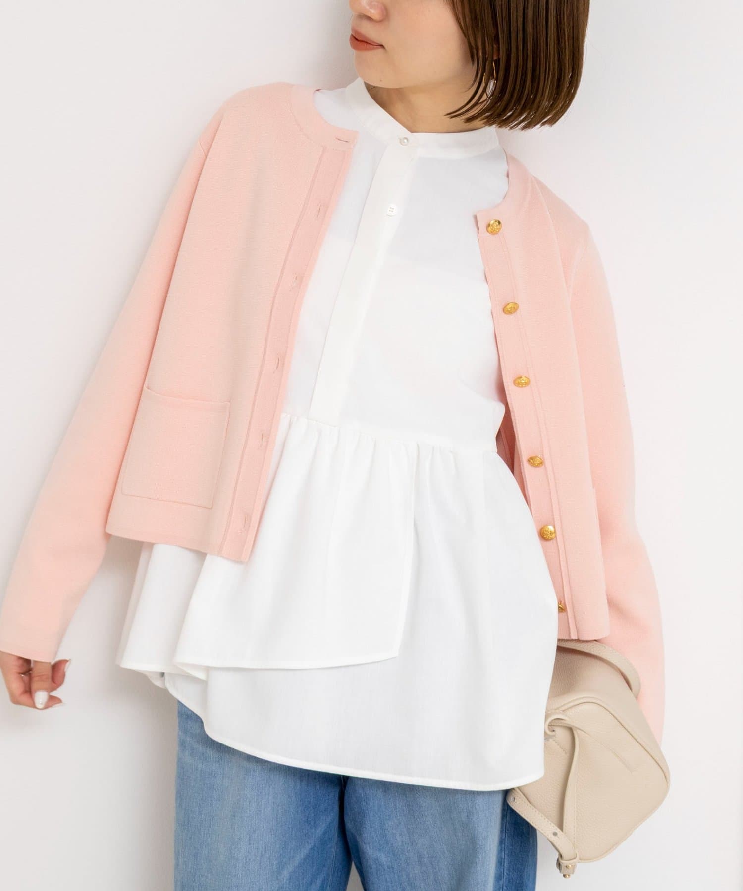 NOLLEY'S(ノーリーズ) ウォッシャブルイレギュラーヘムブラウス