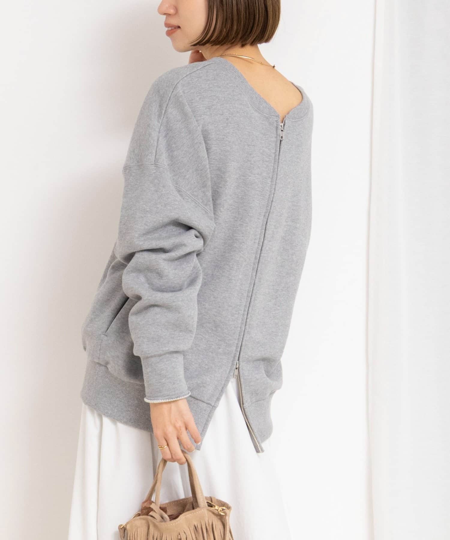 NOLLEY'S(ノーリーズ) ウォッシャブル2WAYロングジップスウェット