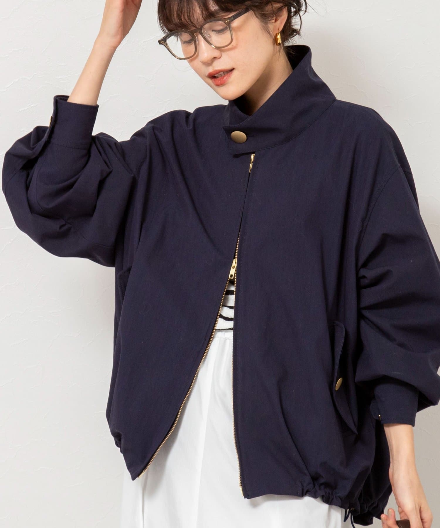 NOLLEY'S(ノーリーズ) NMPウォッシャブルスウィングトップブルゾン