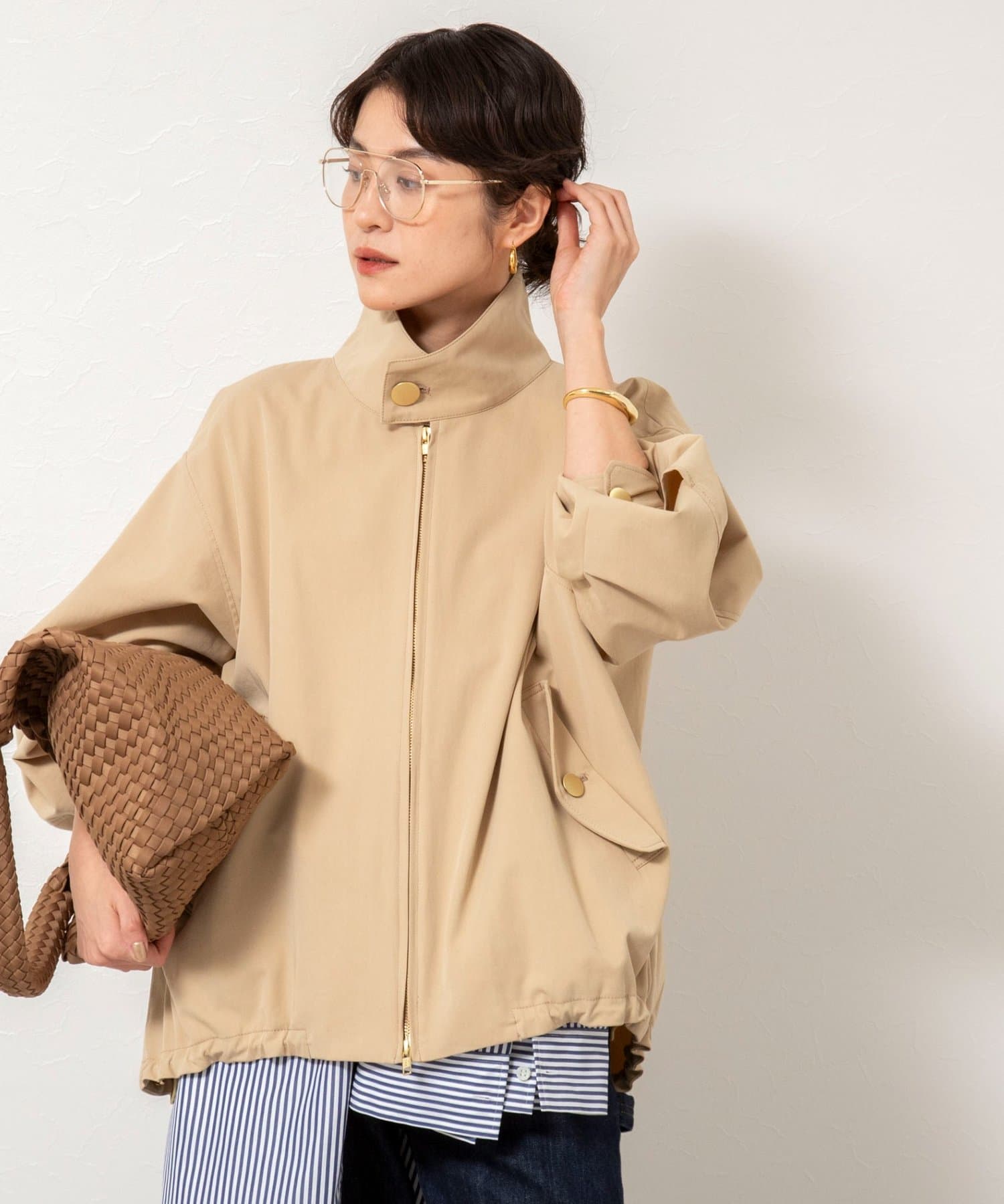 NOLLEY'S(ノーリーズ) NMPウォッシャブルスウィングトップブルゾン