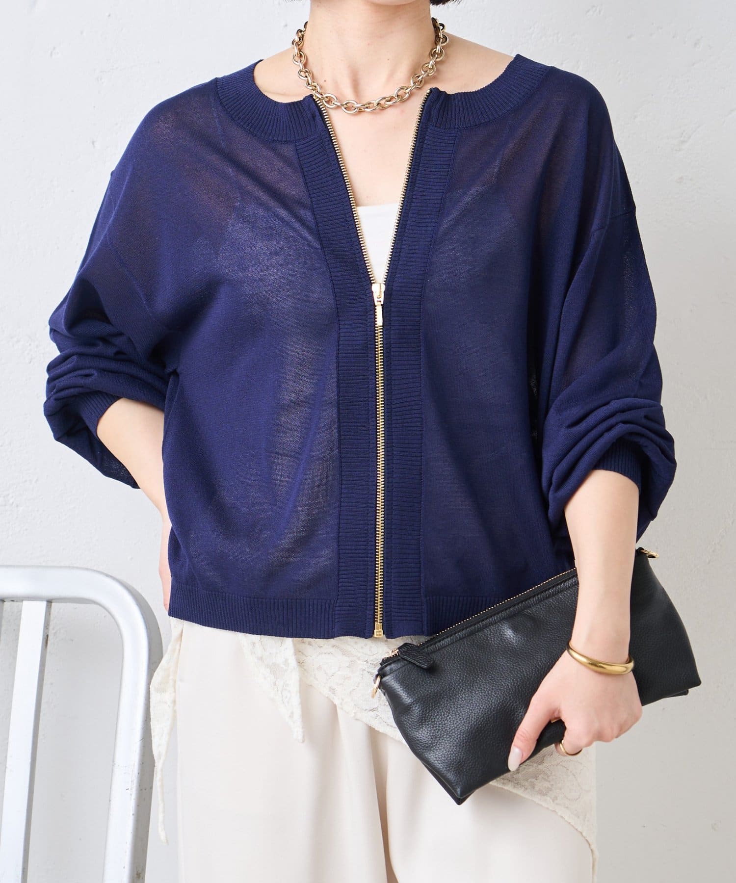 Jena　espace merveilleux(ジェナ　エスパスメルヴェイユ) UVジップブルゾン