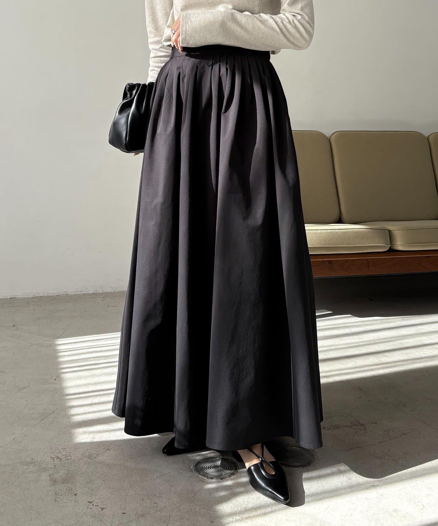 CAPRICIEUX LE'MAGE(カプリシュレマージュ) タックフレアスカート