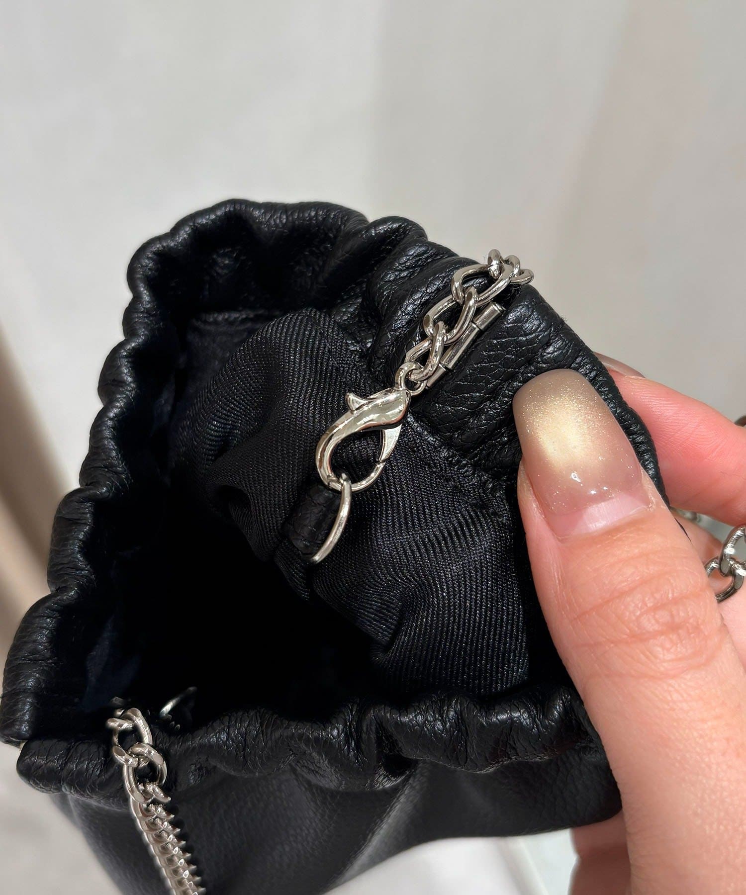 CAPRICIEUX LE'MAGE(カプリシュレマージュ) チェーンギャザーポーチバッグ