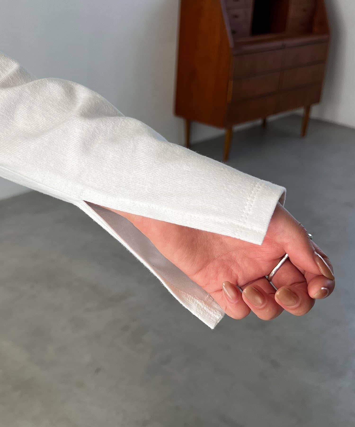 CAPRICIEUX LE'MAGE(カプリシュレマージュ) 〈C.L〉フリル襟ボートネックTシャツ