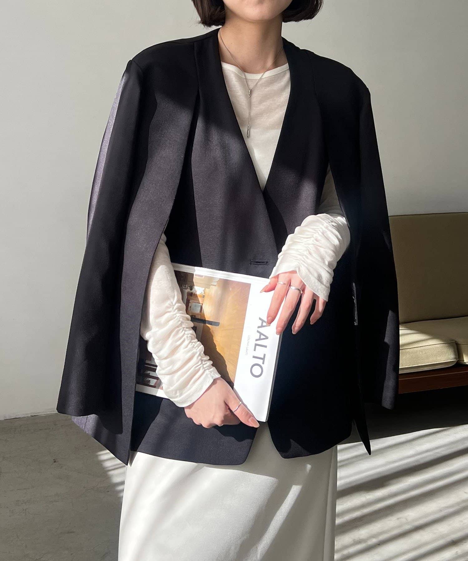 CAPRICIEUX LE'MAGE(カプリシュレマージュ) 〈C.L〉スリットスリーブジャケット