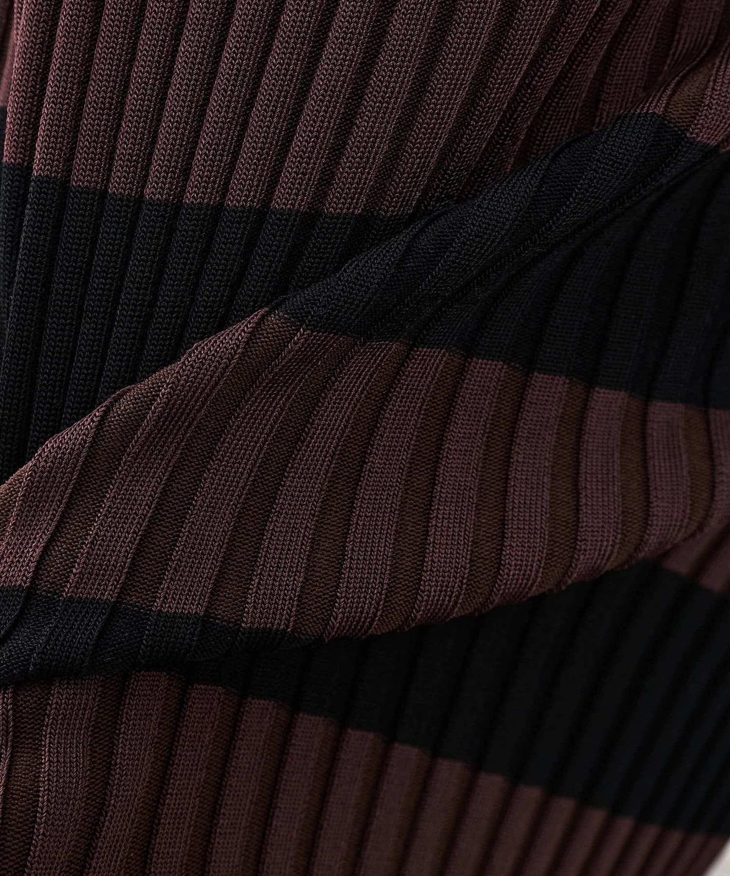 Whim Gazette(ウィム ガゼット) ボーダーニットフィットスカート