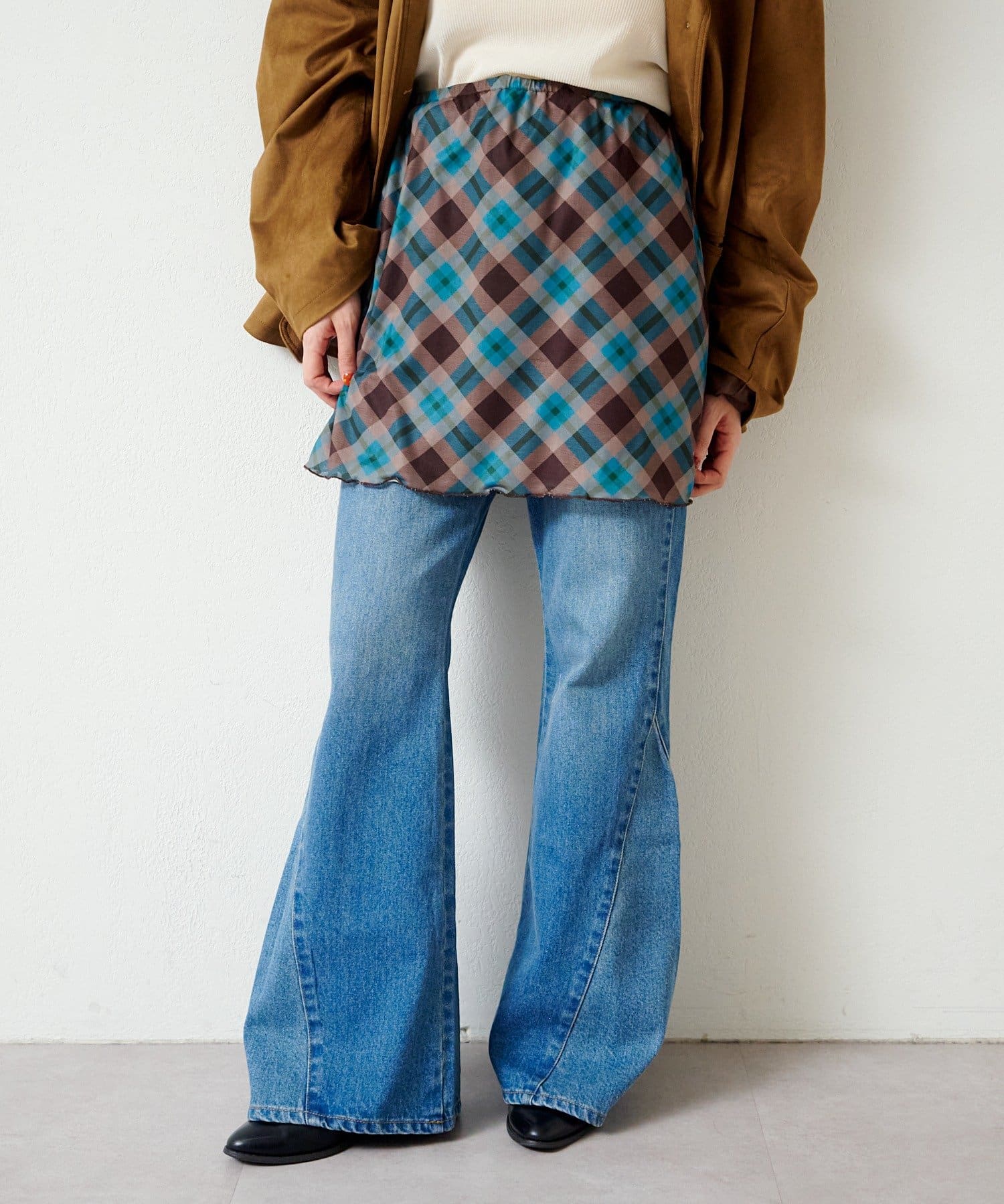 Kastane(カスタネ) 【12.25(木)0:00発売/S.M.Lサイズ展開/チェック&花柄/WEB先行】アソートシアースカート