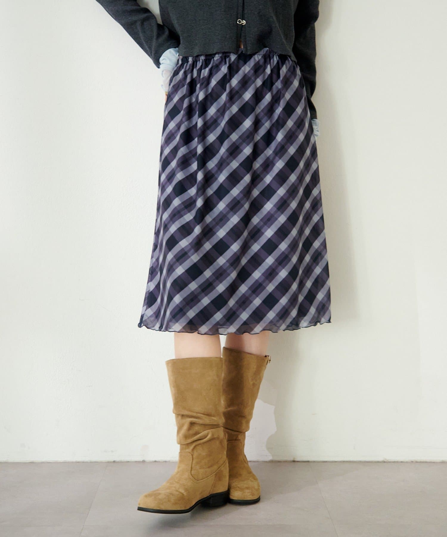 Kastane(カスタネ) 【12.25(木)0:00発売/S.M.Lサイズ展開/チェック&花柄/WEB先行】アソートシアースカート